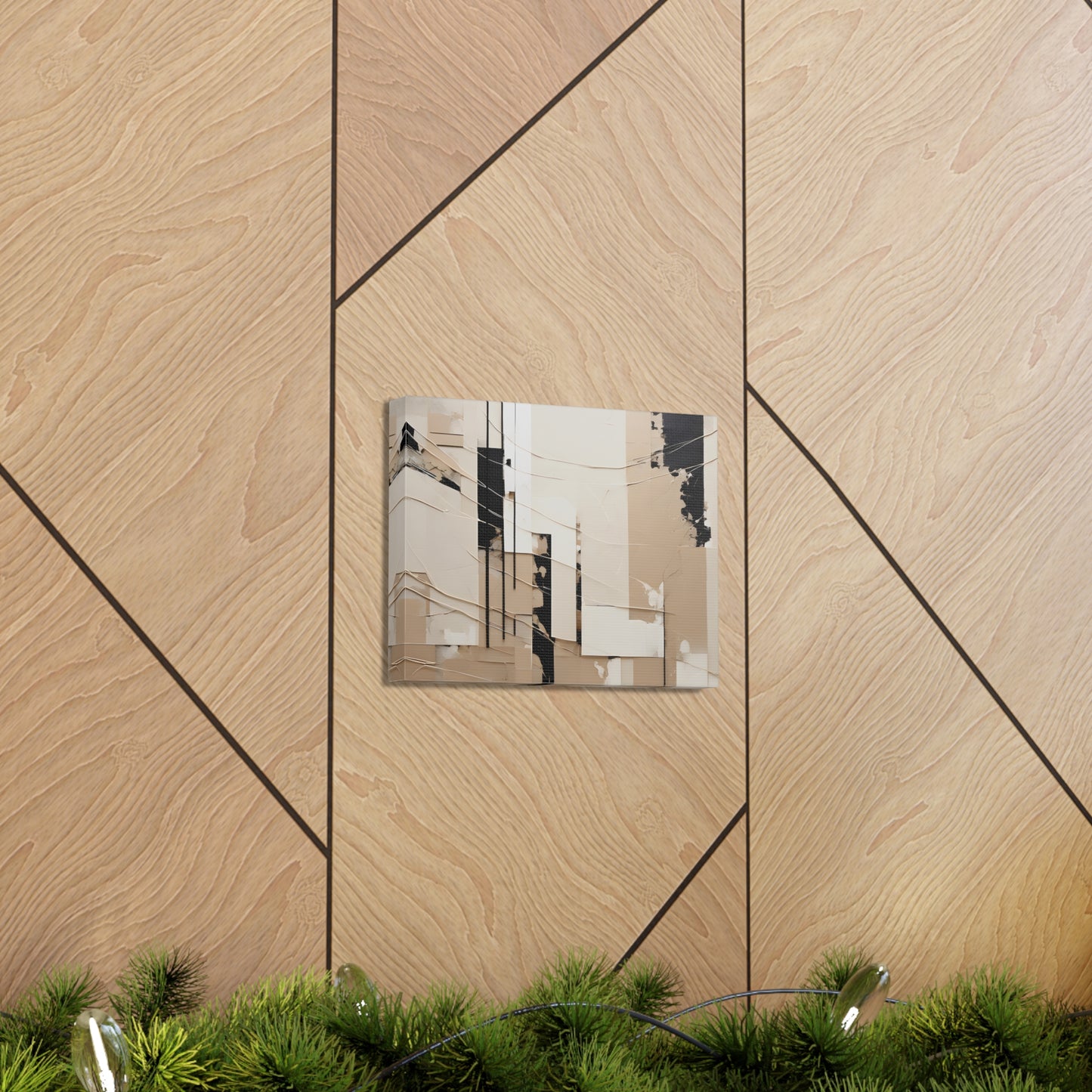 Soft Shadows: Abstract Beige Wall Décor
