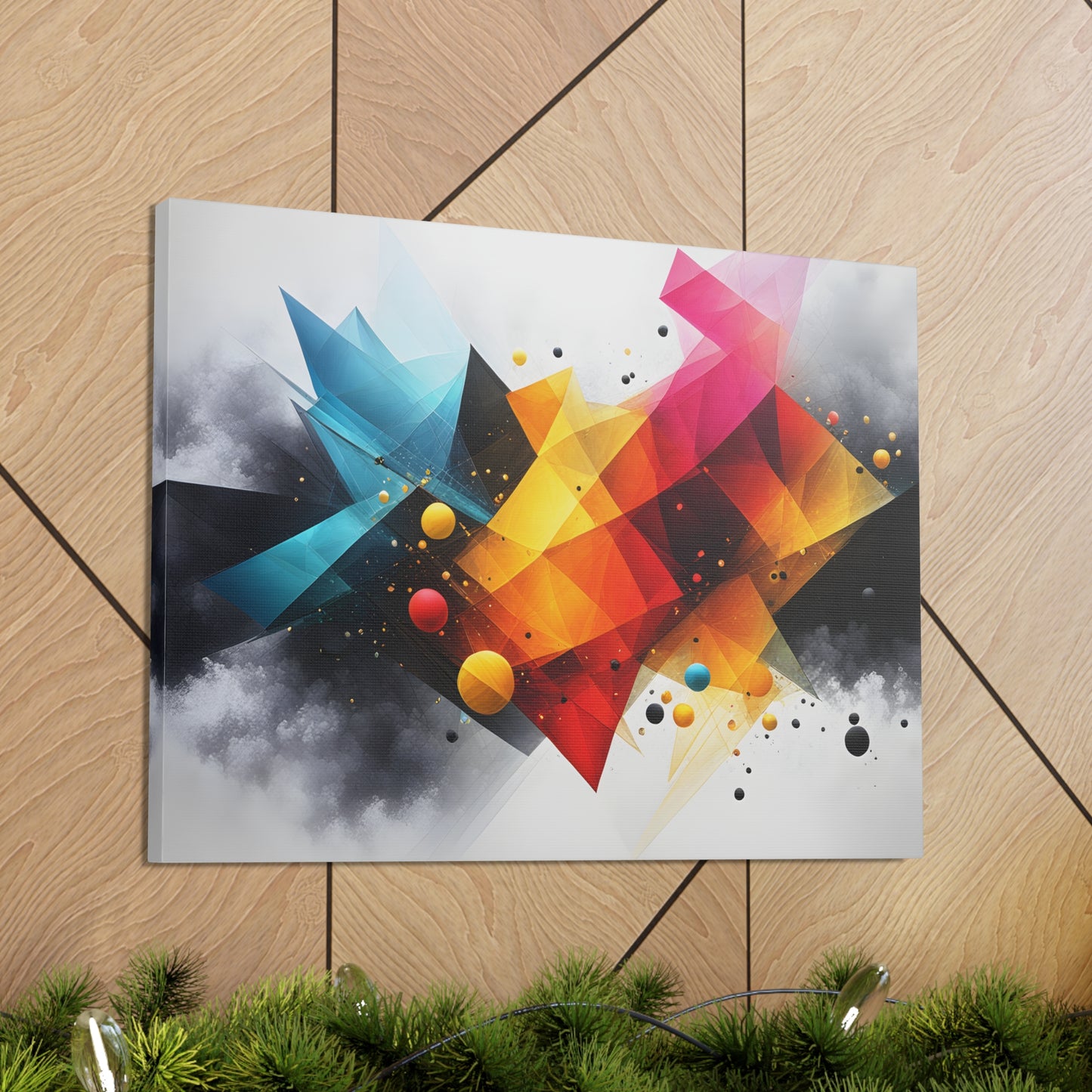 Prismatic Veil: Abstract Wall Décor