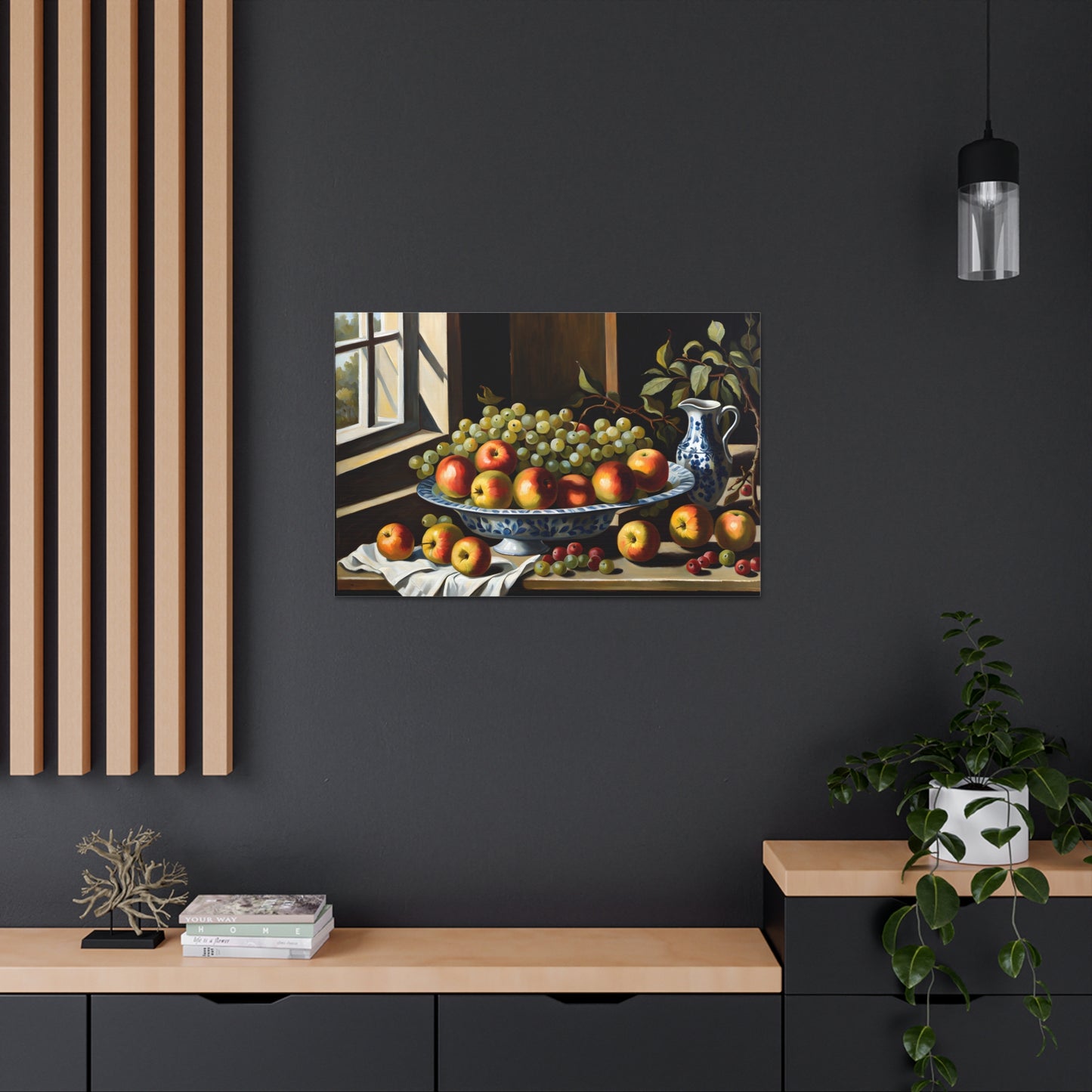 Antique Fruits: Classic Oil Painting Wall Décor
