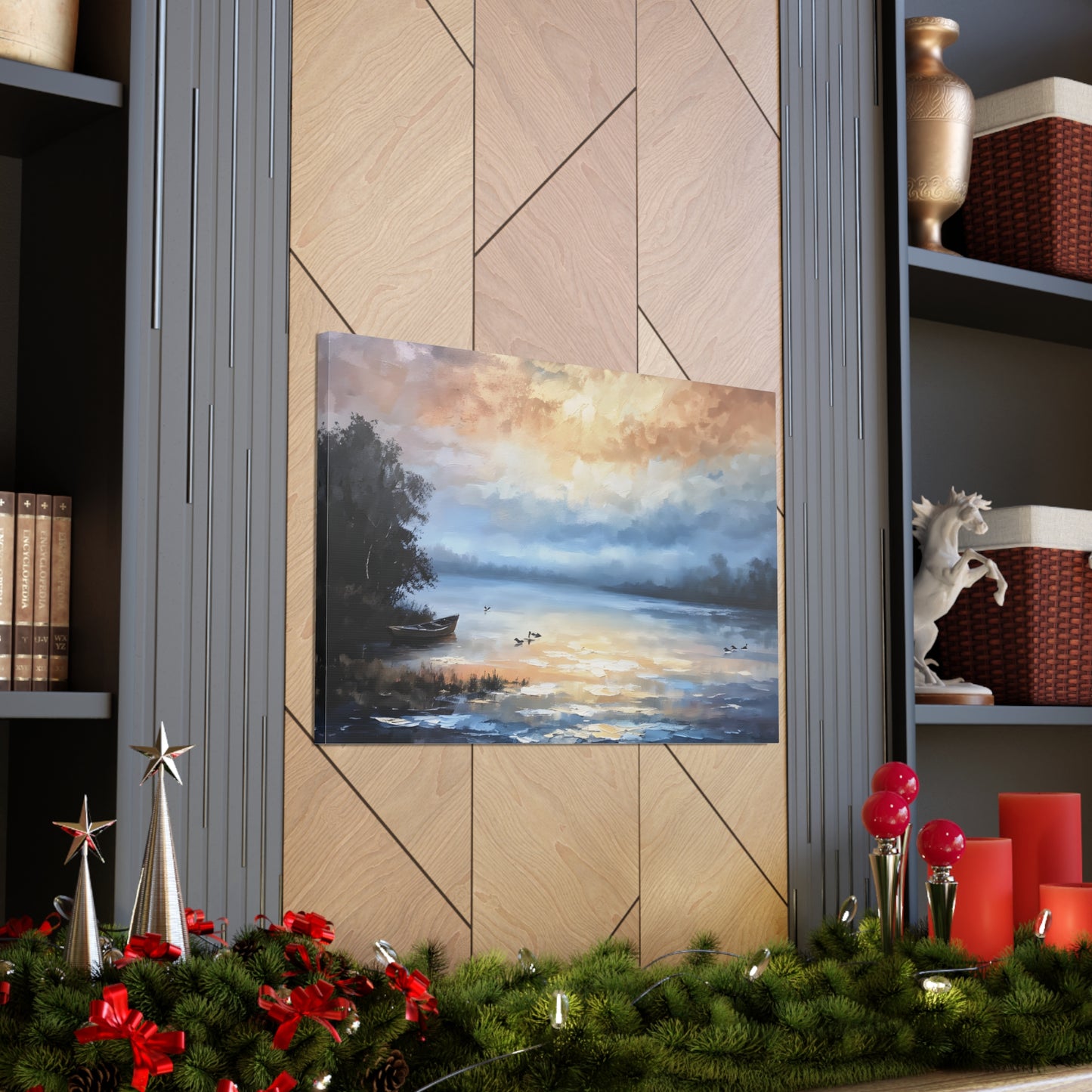 Whispering Horizon: Classic Oil Painting Wall Décor