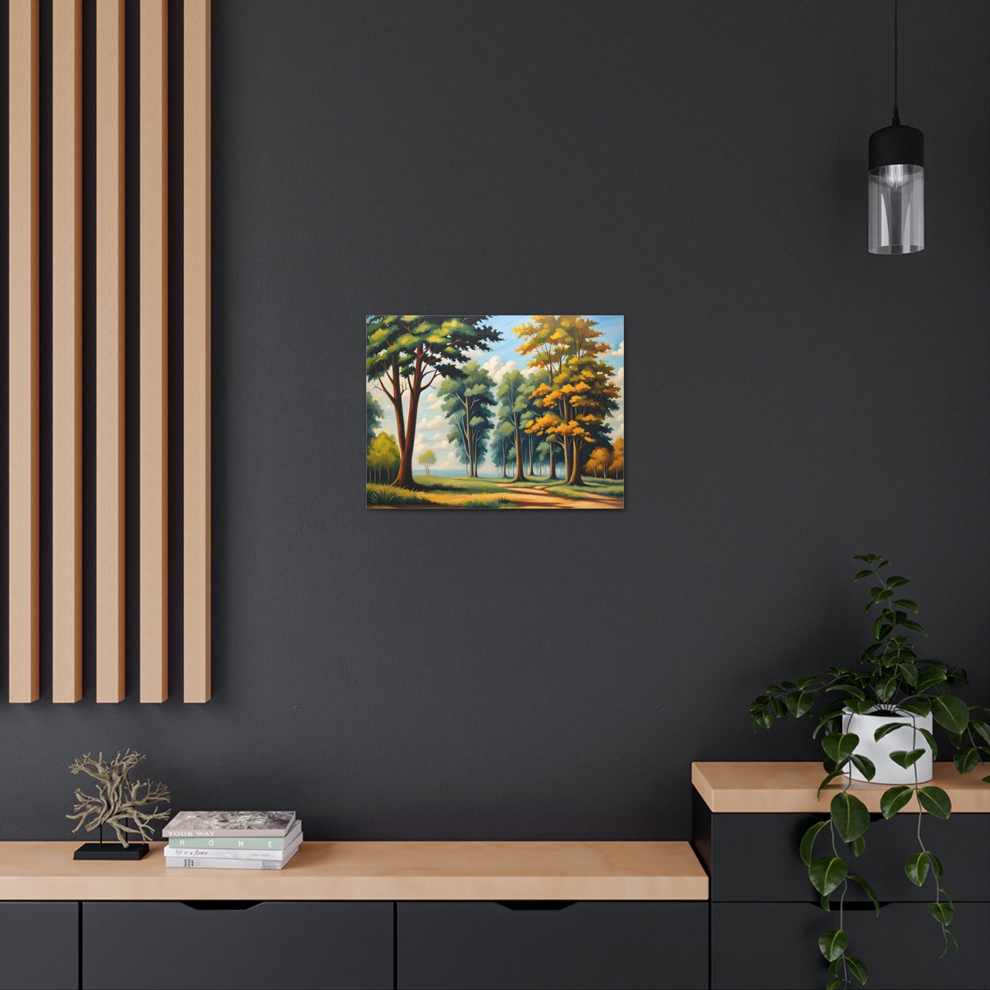 Peaceful Valley: Classic Oil Painting Wall Décor
