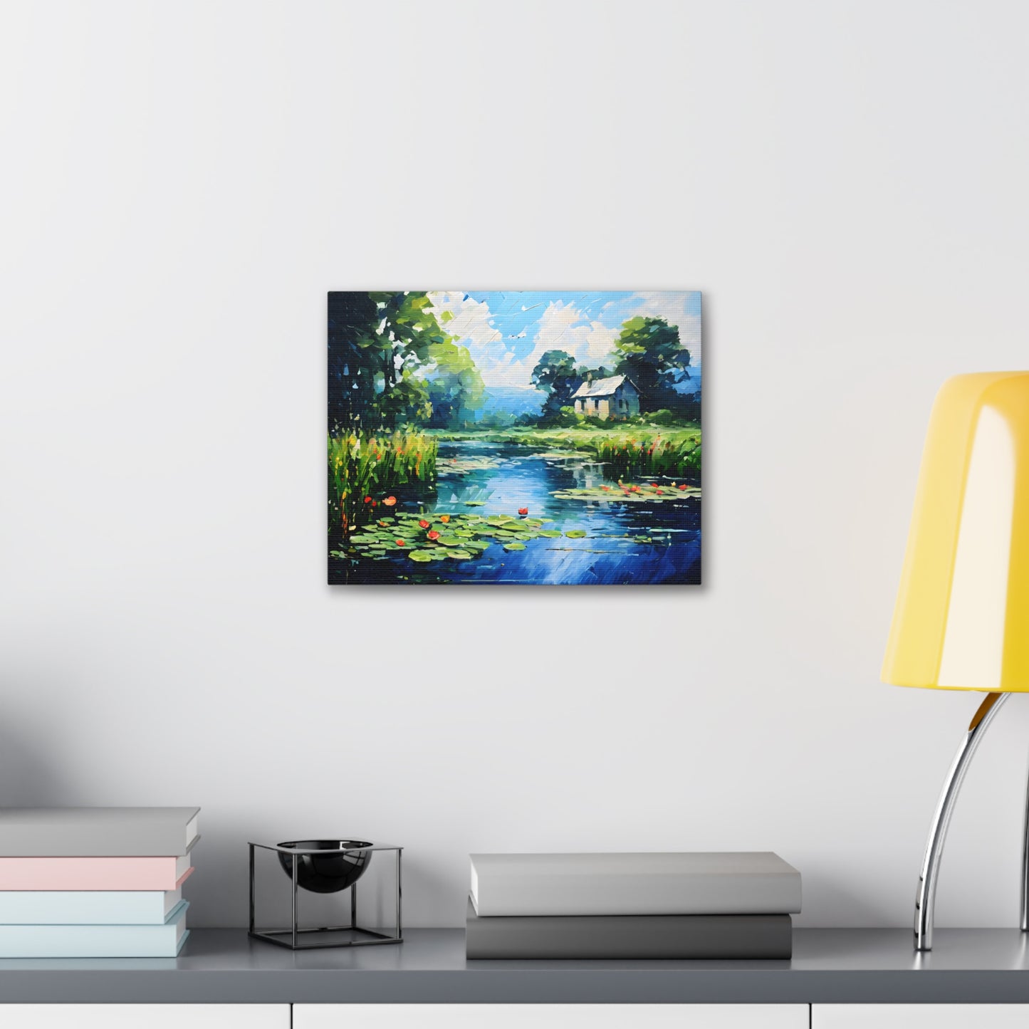 Dockside Delight: Classic Oil Painting Wall Décor