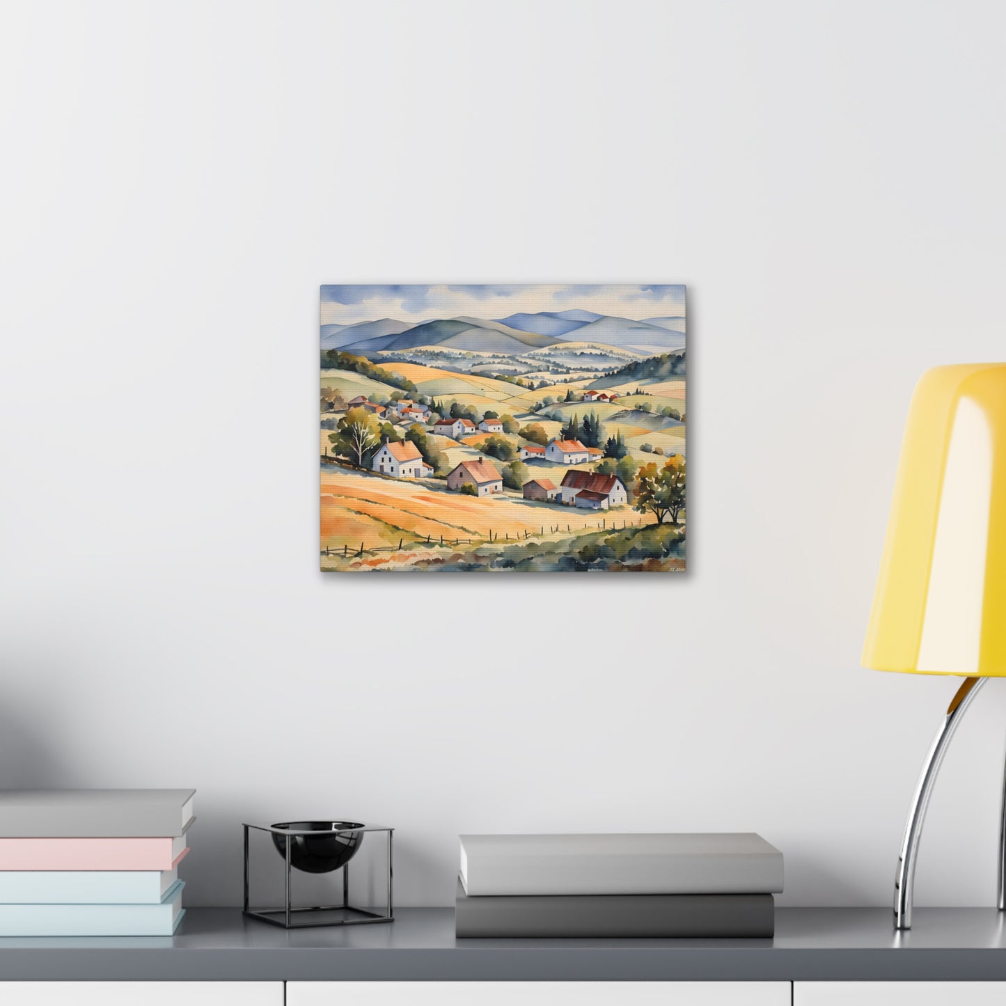 Country Town: Watercolor Wall Décor