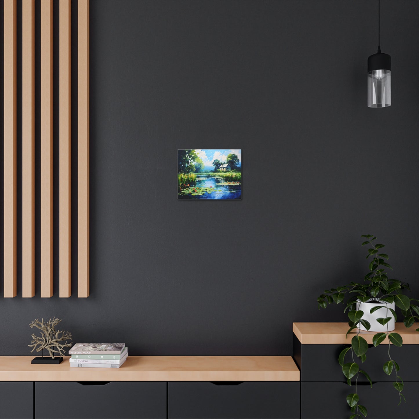 Dockside Delight: Classic Oil Painting Wall Décor