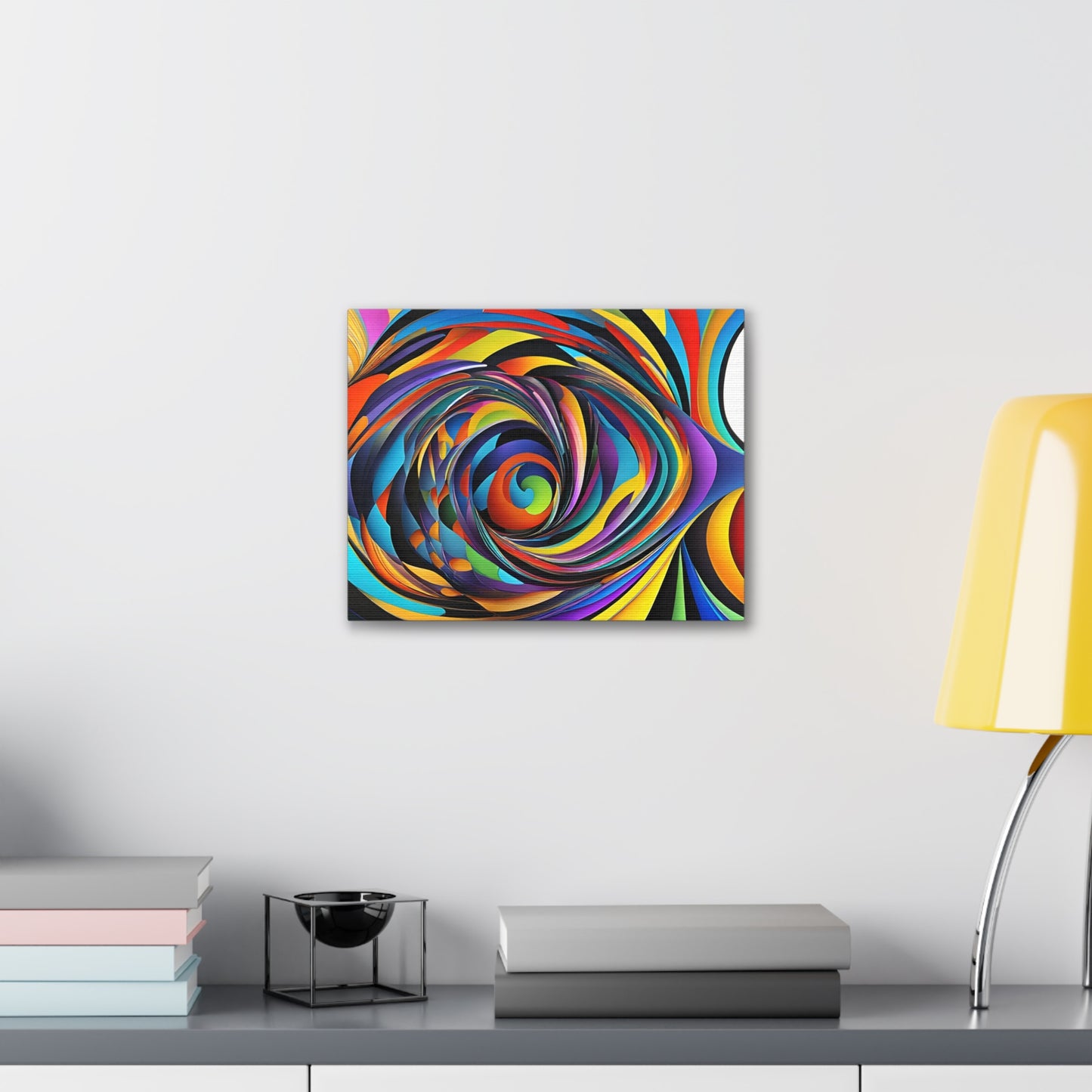 Luminescent Whirl: Abstract Wall Décor