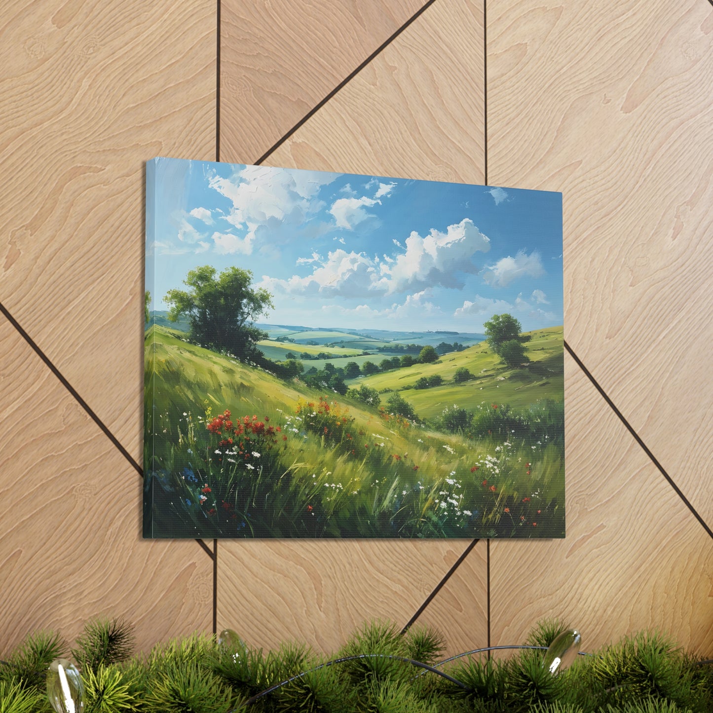 Whispering Field: Classic Oil Painting Wall Décor