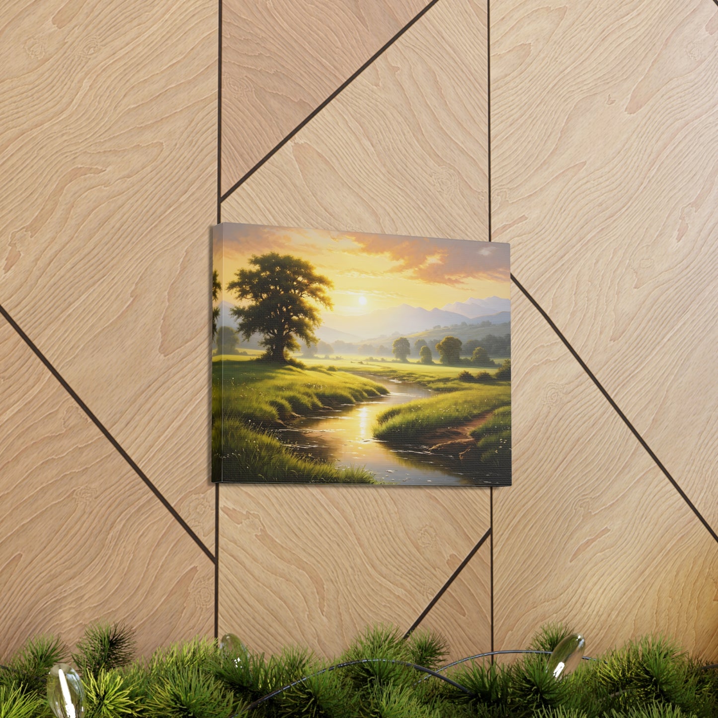 Golden Valley: Classic Oil Painting Wall Décor