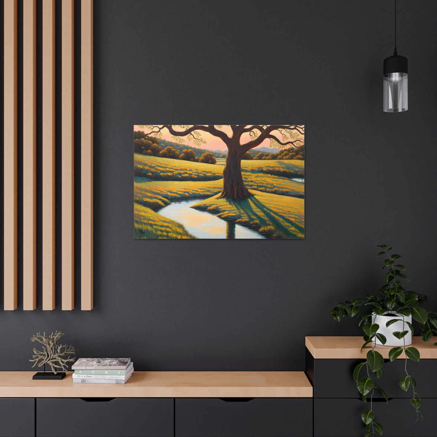 Whispering Field: Classic Oil Painting Wall Décor