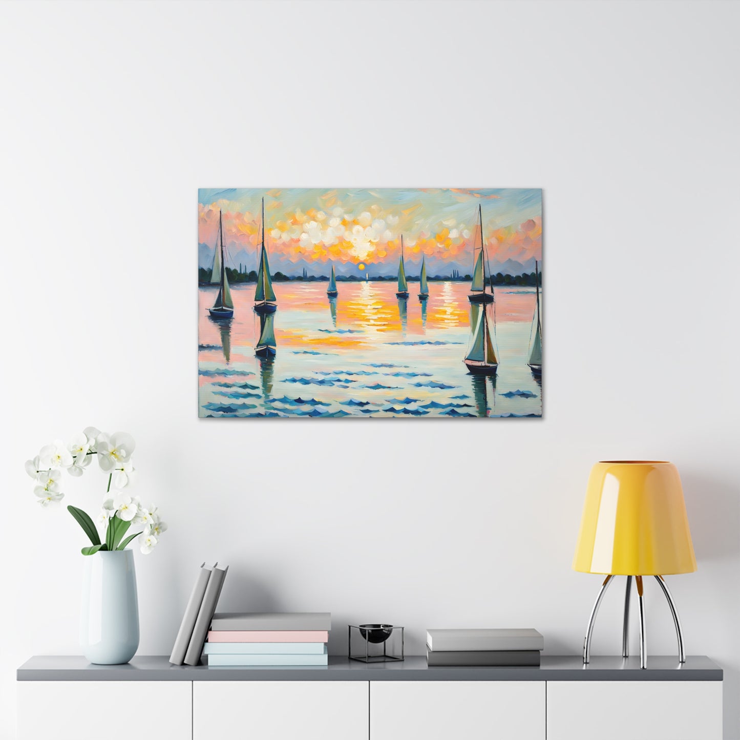 Serene Waters: Classic Oil Painting Wall Décor