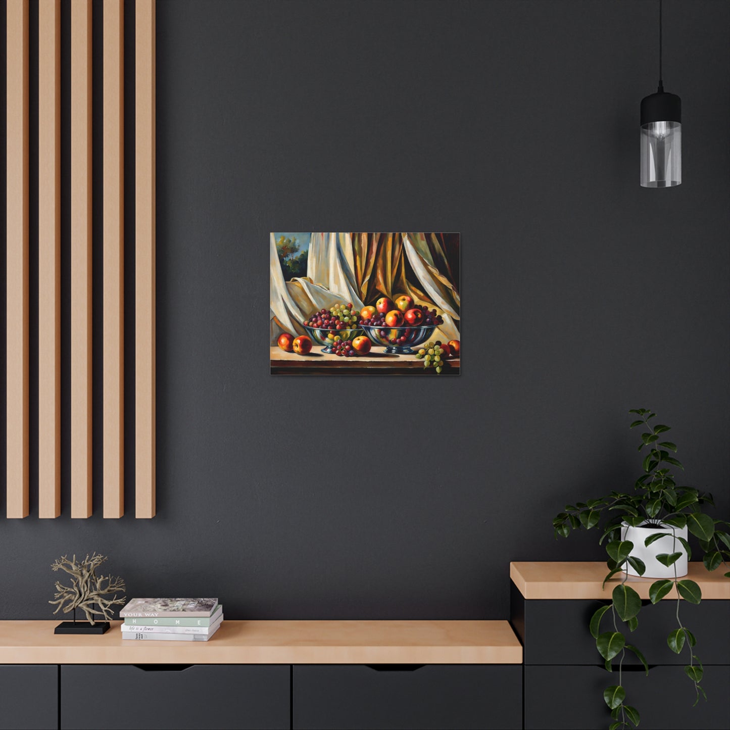 Fruitful Lunch: Classic Oil Painting Wall Décor