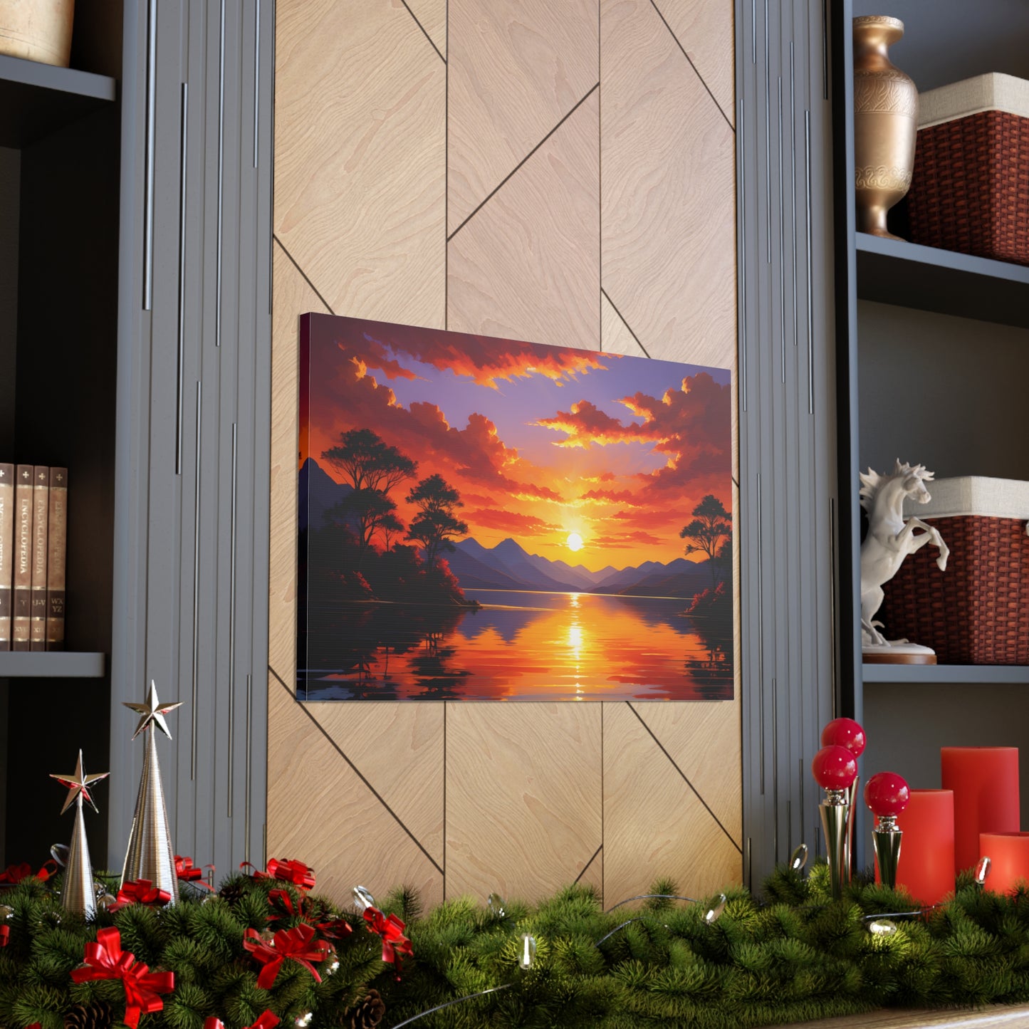 Tranquil River: Nature's Grandeur Wall Décor