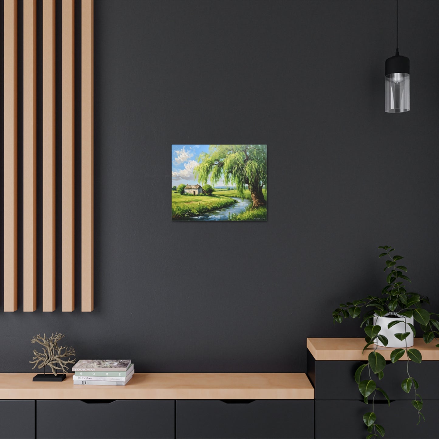 Peaceful Haven: Classic Oil Painting Wall Décor