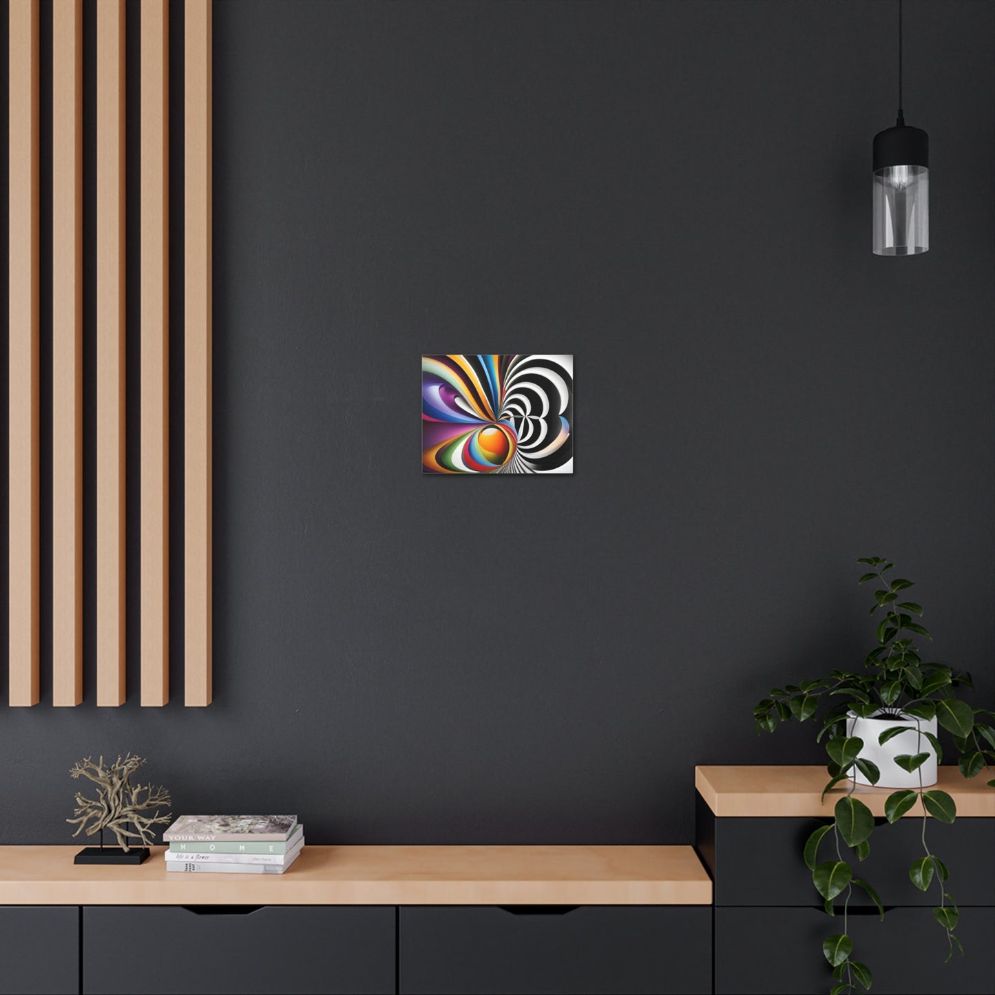 Eclipsed Serenity: Abstract Wall Décor