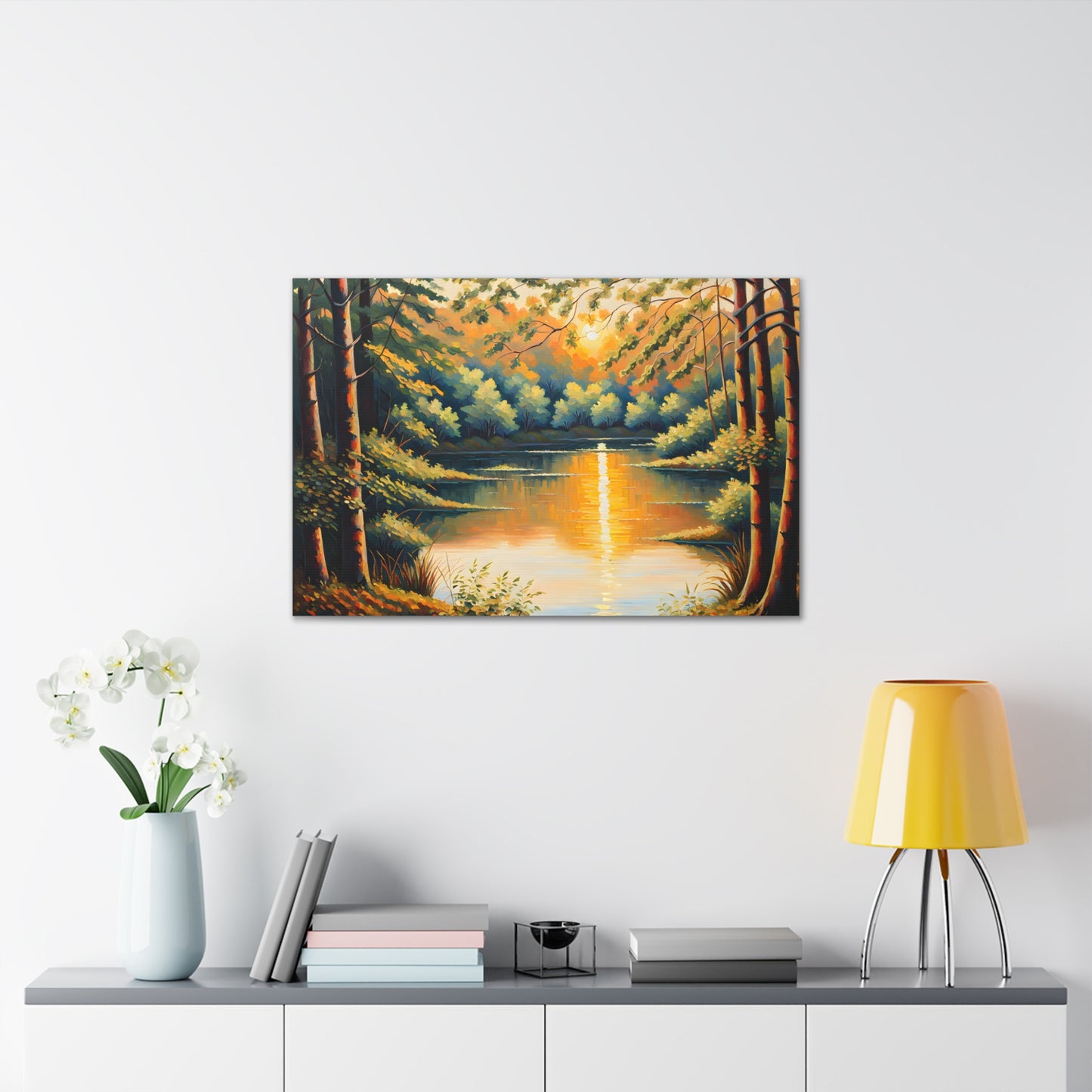 Golden Woods: Classic Oil Painting Wall Décor