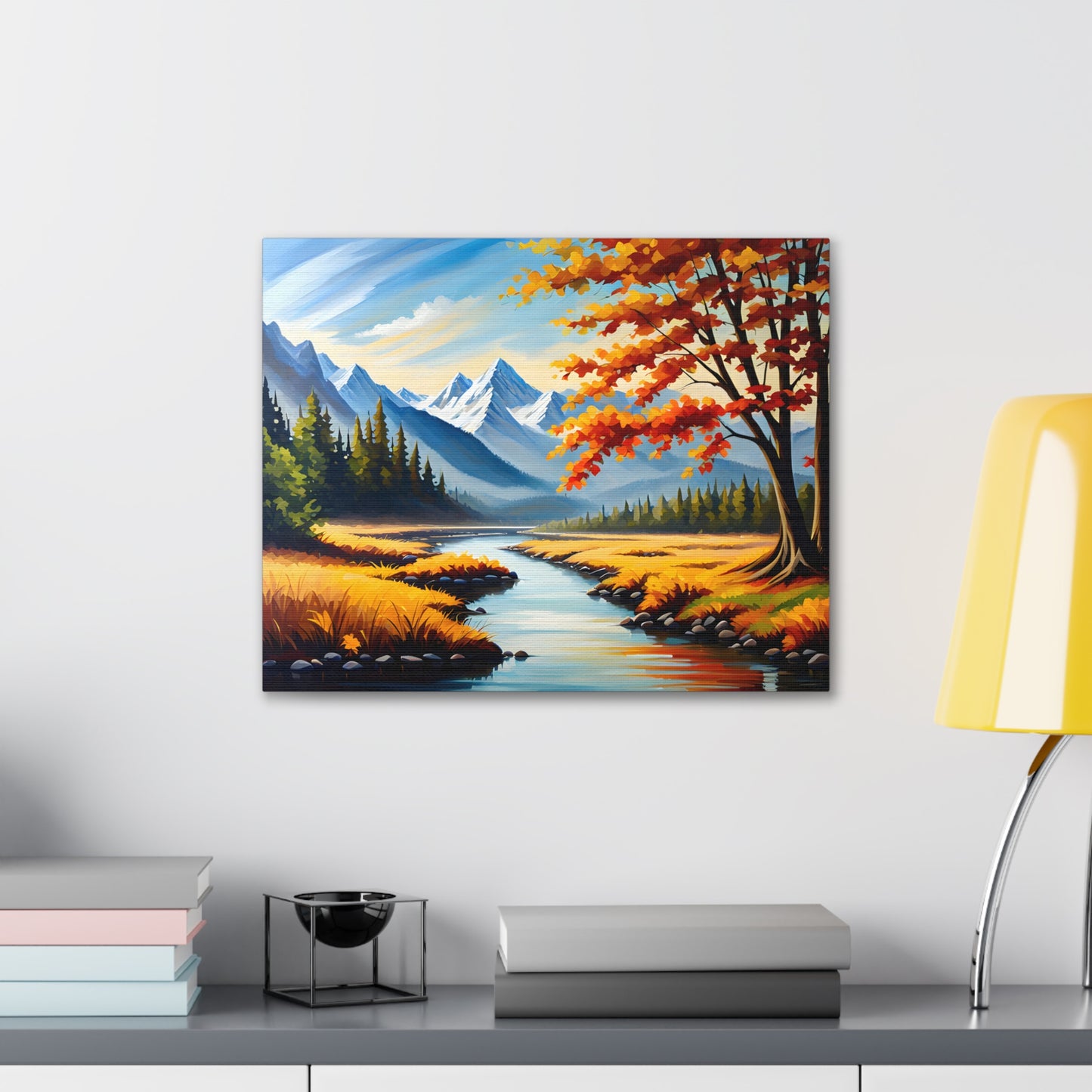 Autumn Canopy: Classic Oil Painting Wall Décor