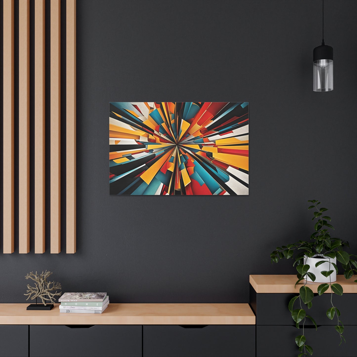 Crystal Whirl: Abstract Wall Décor