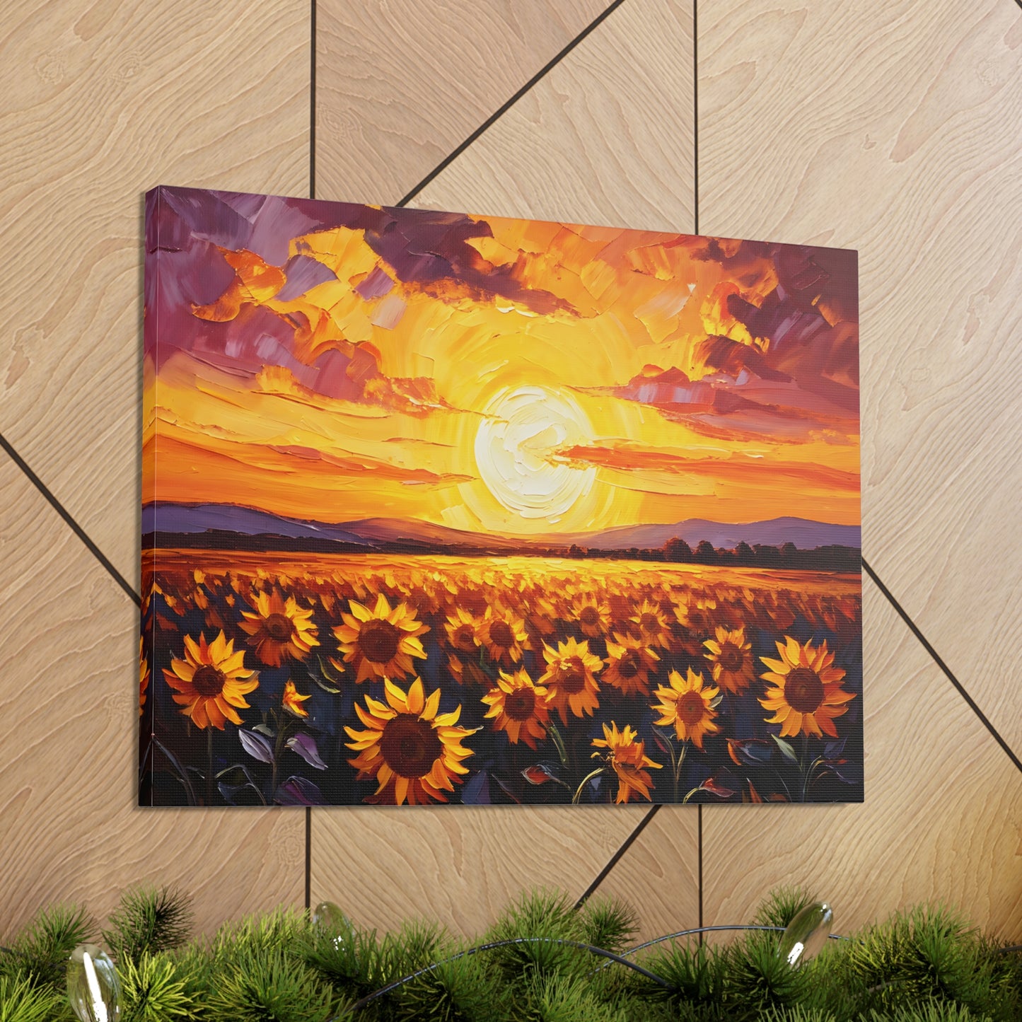 Glowing Garden: Classic Oil Painting Wall Décor