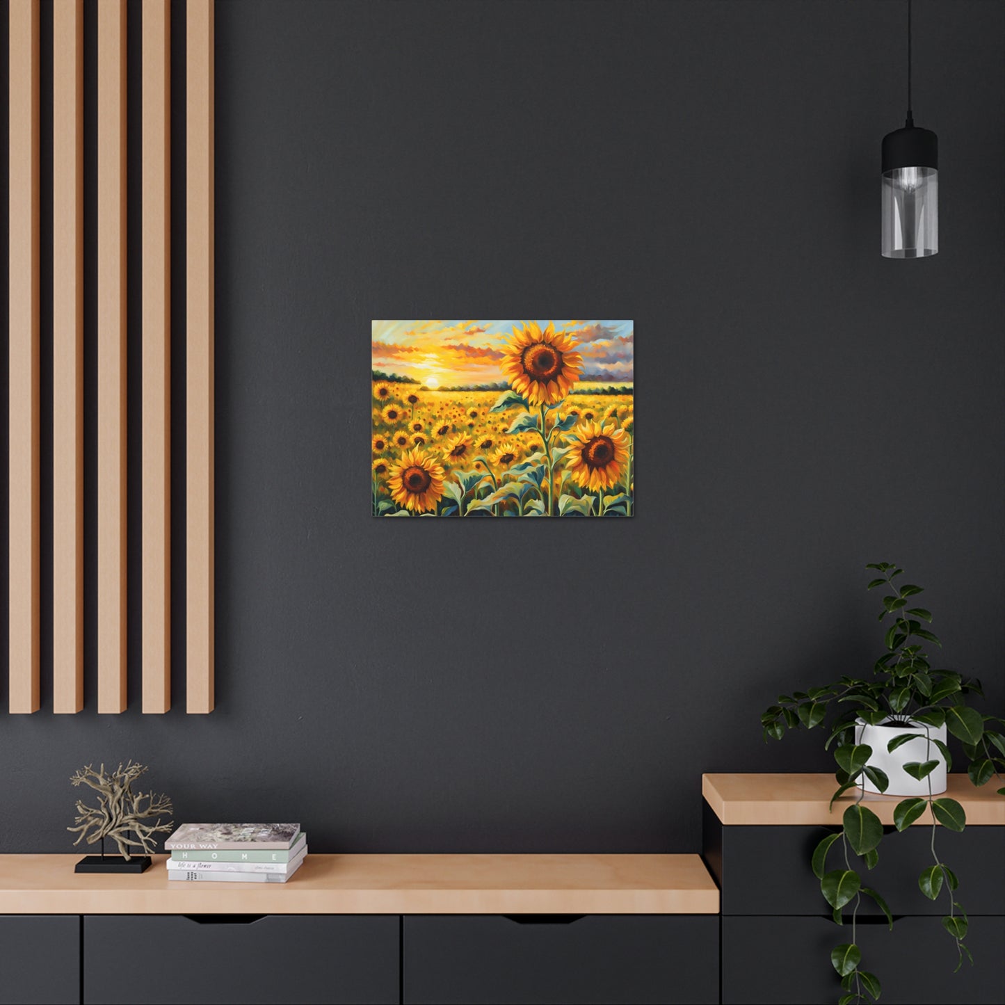 Golden Ridge: Classic Oil Painting Wall Décor