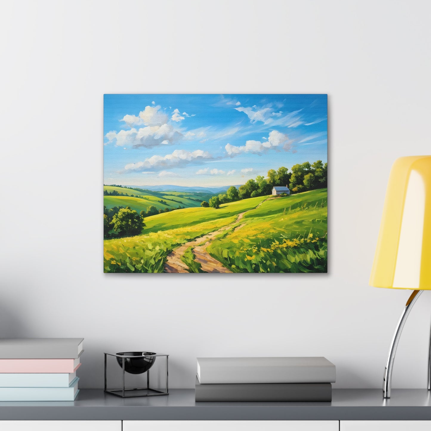 Quiet Landscape: Classic Oil Painting Wall Décor