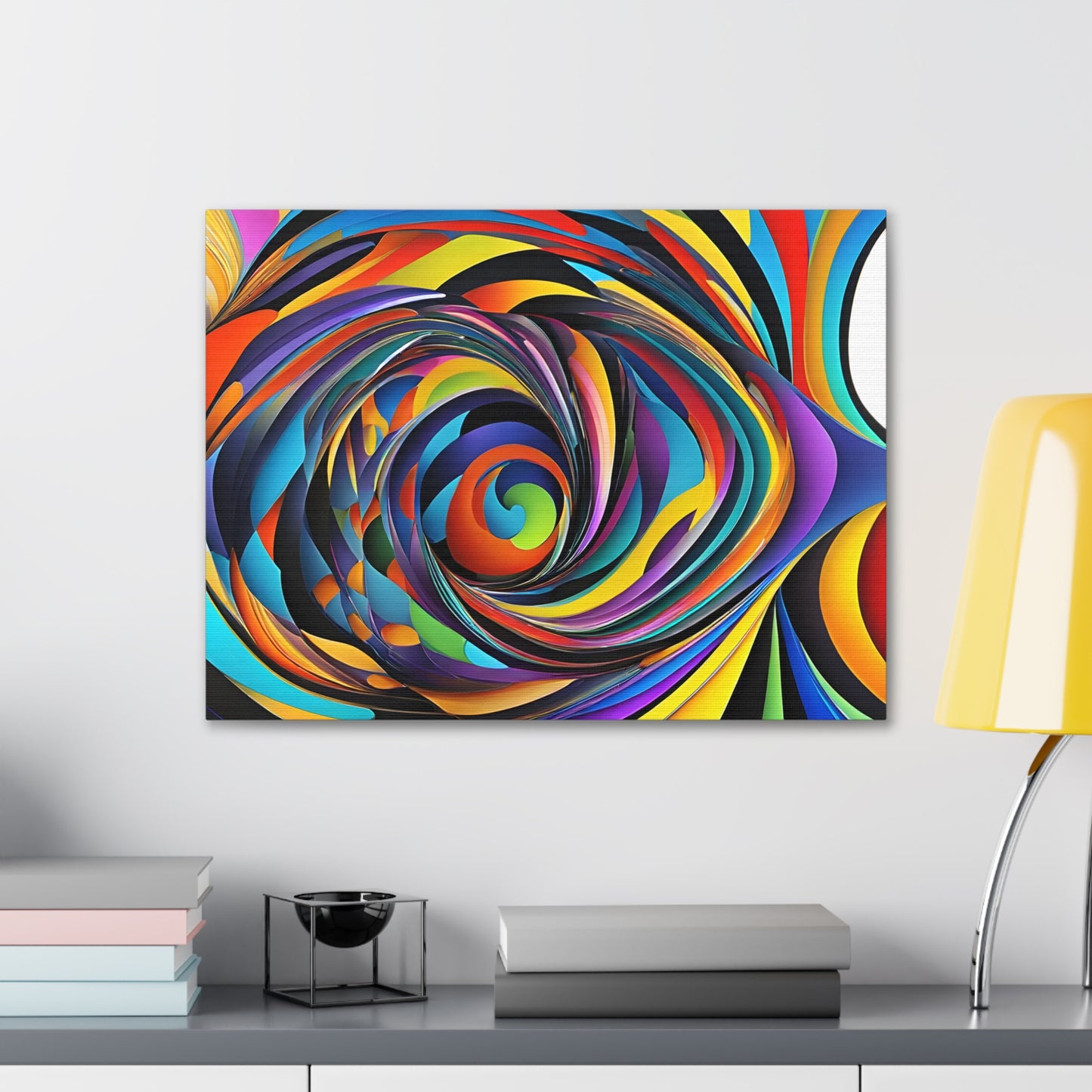 Luminescent Whirl: Abstract Wall Décor