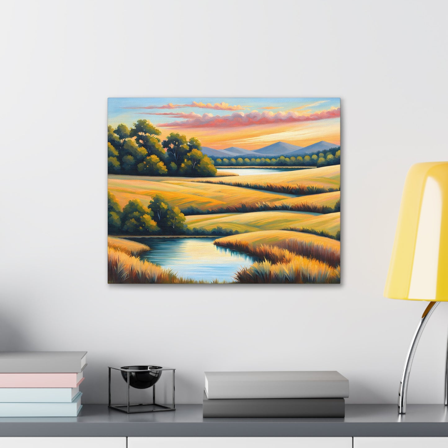 Whispering Meadows: Classic Oil Painting Wall Décor