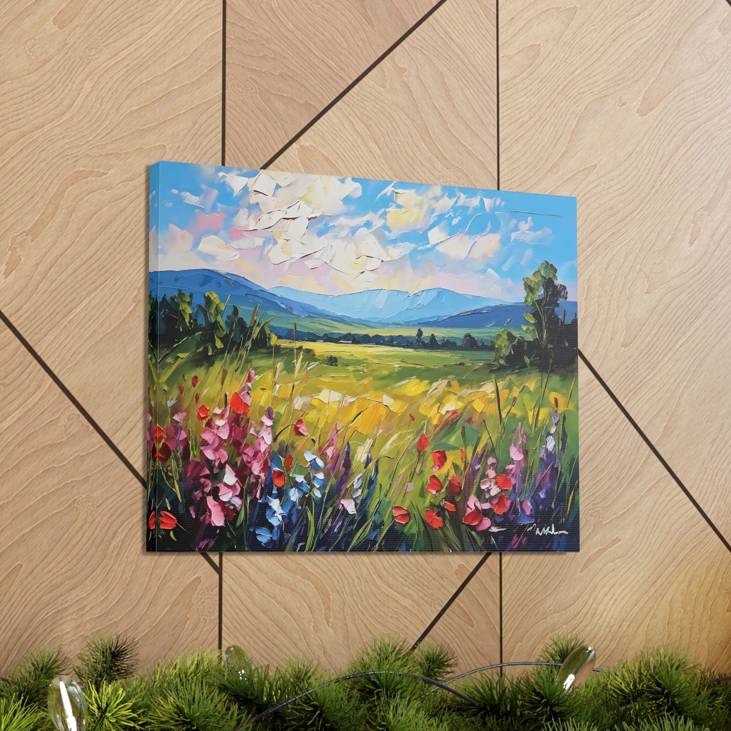 Tranquil Garden: Classic Oil Painting Wall Décor