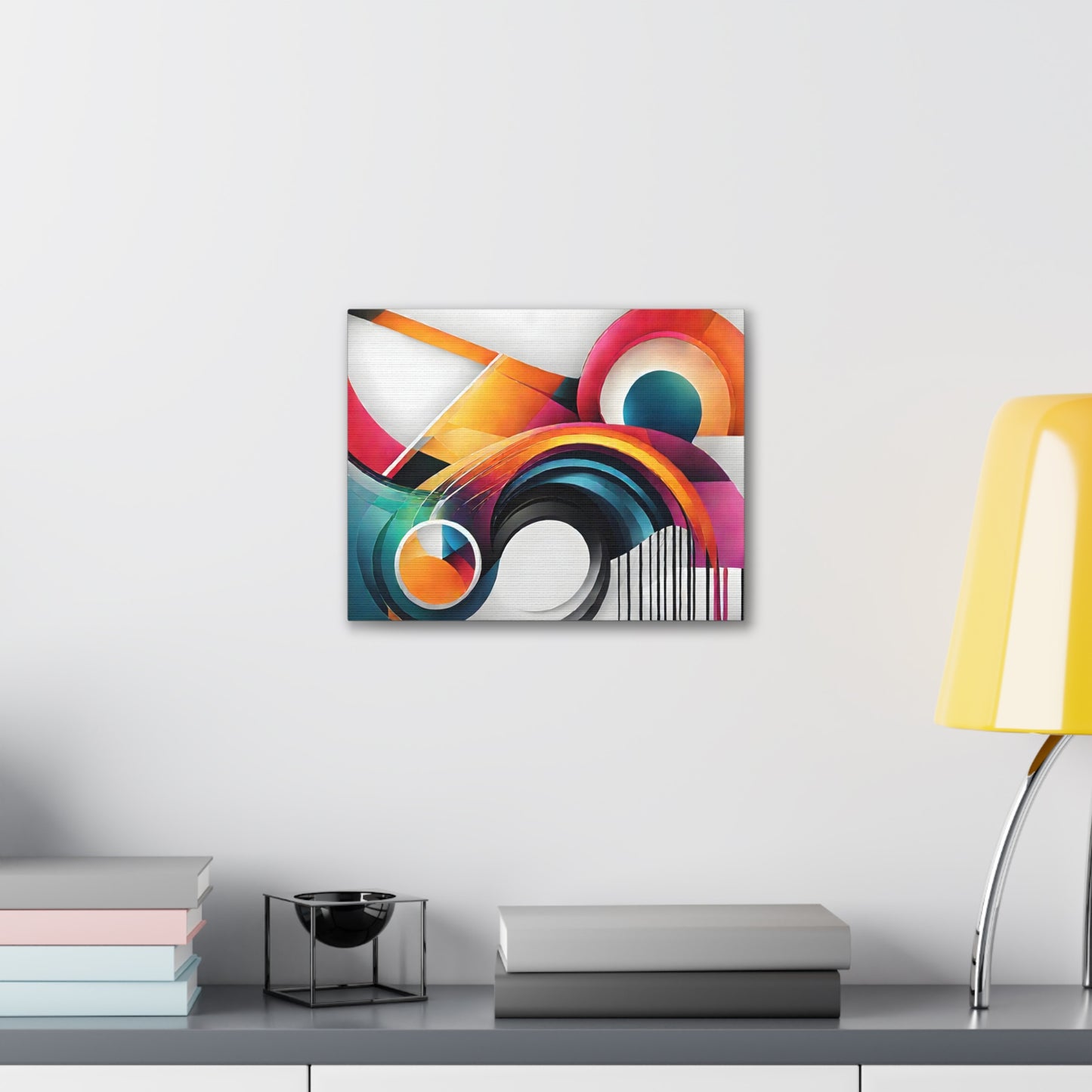 Sapphire Whirl: Abstract Wall Décor