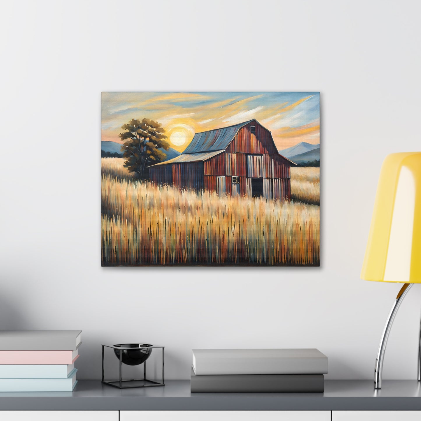 Summer’s Glow: Classic Oil Painting Wall Décor