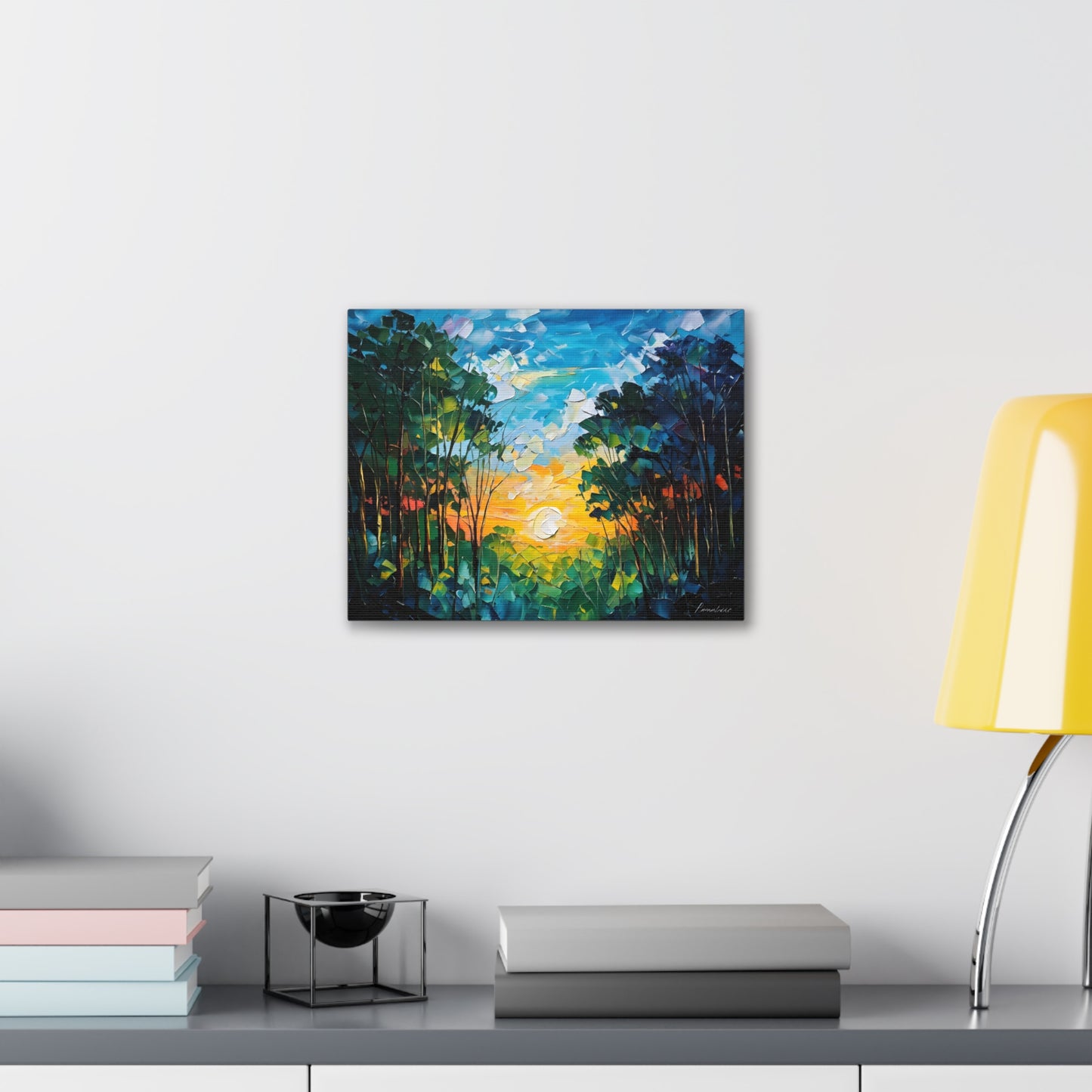 Swirling Landscapes: Classic Oil Painting Wall Décor