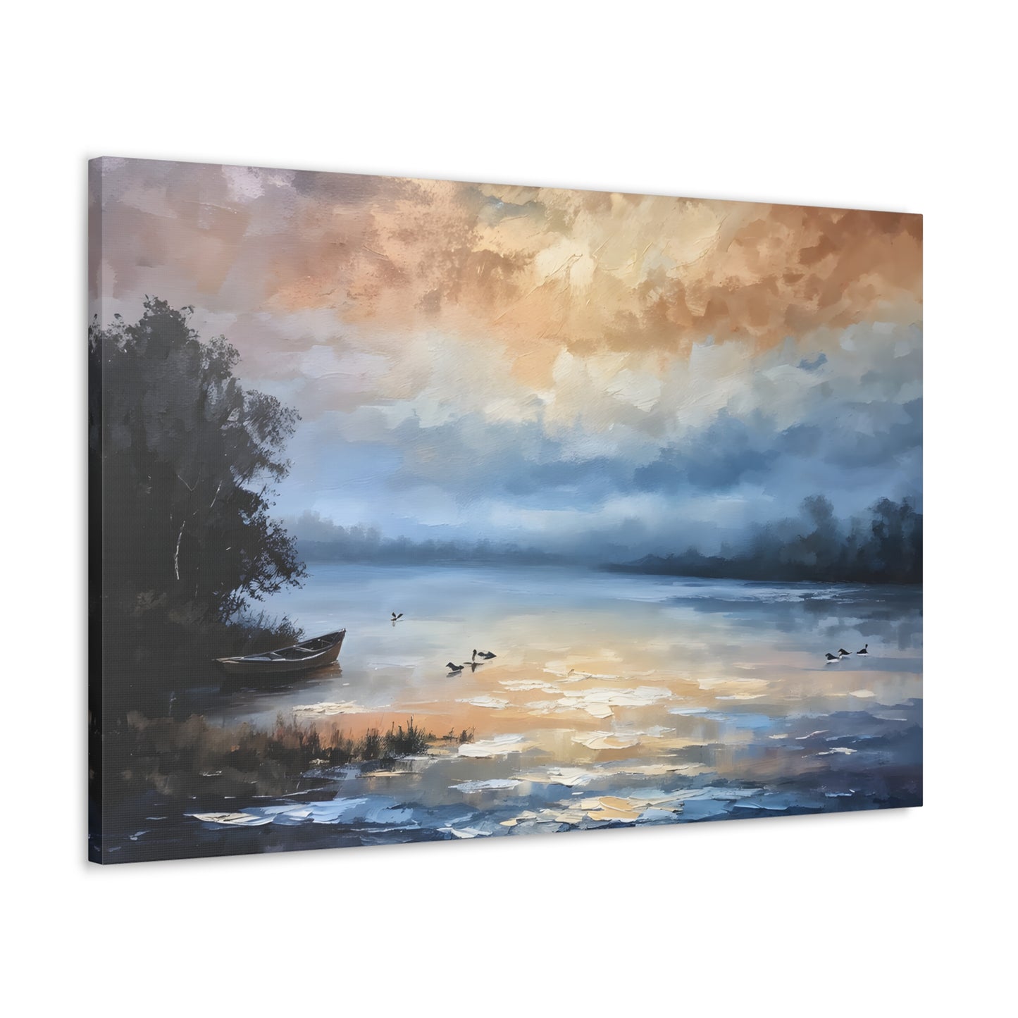 Whispering Horizon: Classic Oil Painting Wall Décor