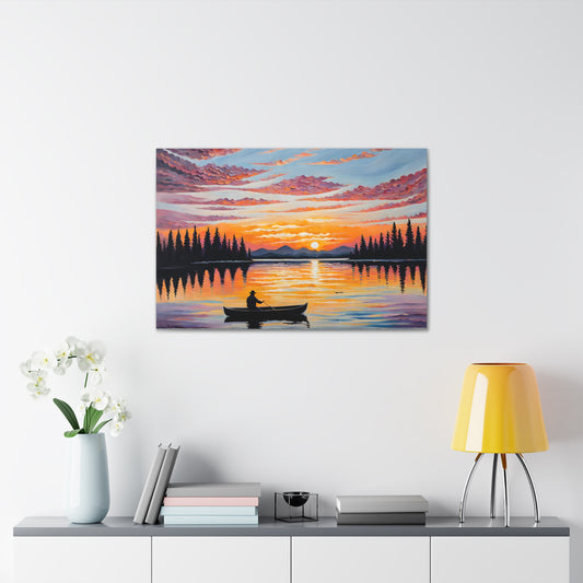 Breeze-Kissed Waters: Classic Oil Painting Wall Décor