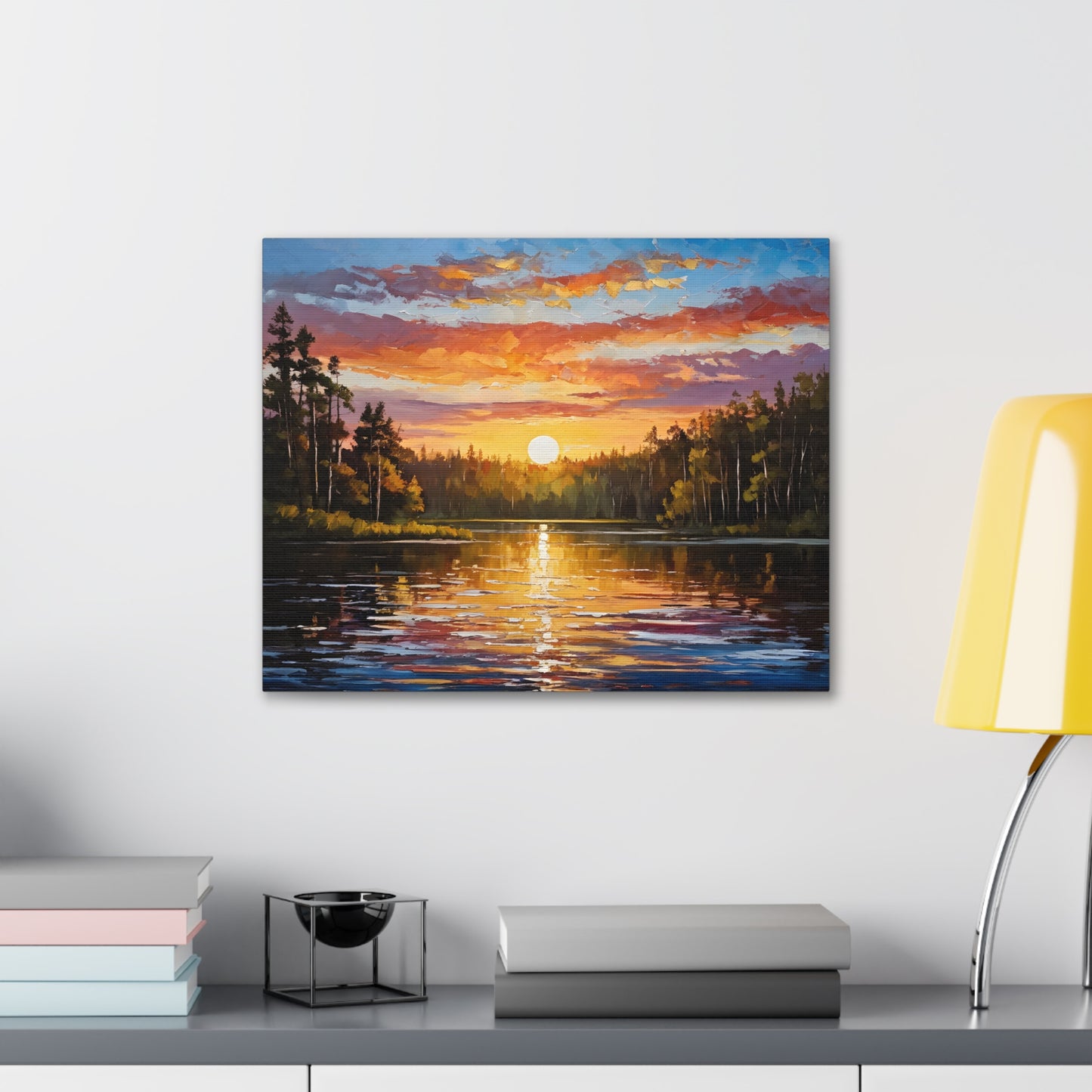 Peaceful Clearing: Classic Oil Painting Wall Décor