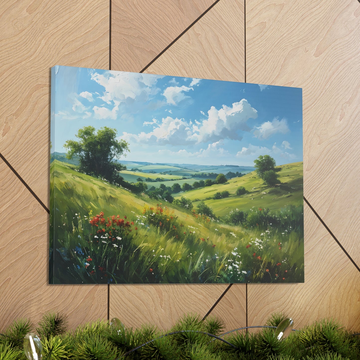 Whispering Field: Classic Oil Painting Wall Décor