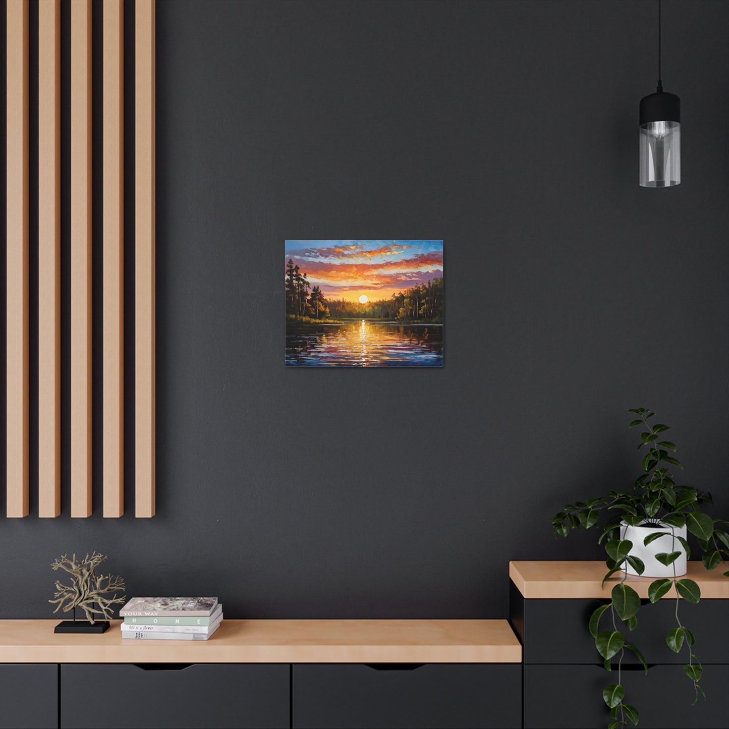 Peaceful Clearing: Classic Oil Painting Wall Décor