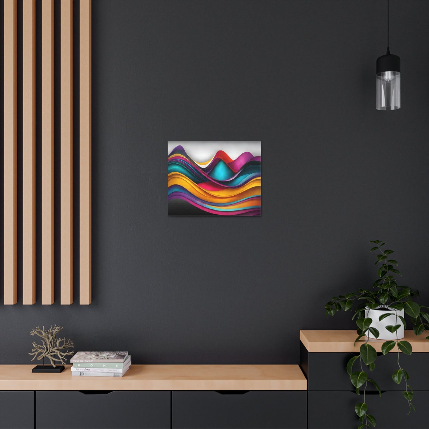 Luminescent Reflections: Abstract Wall Décor