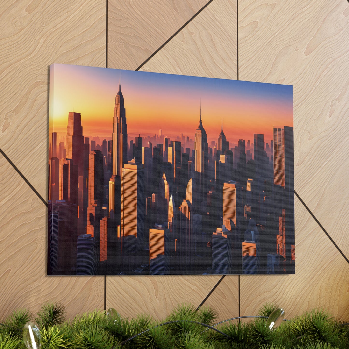 Urban Dawn: Cityscape Wall Décor