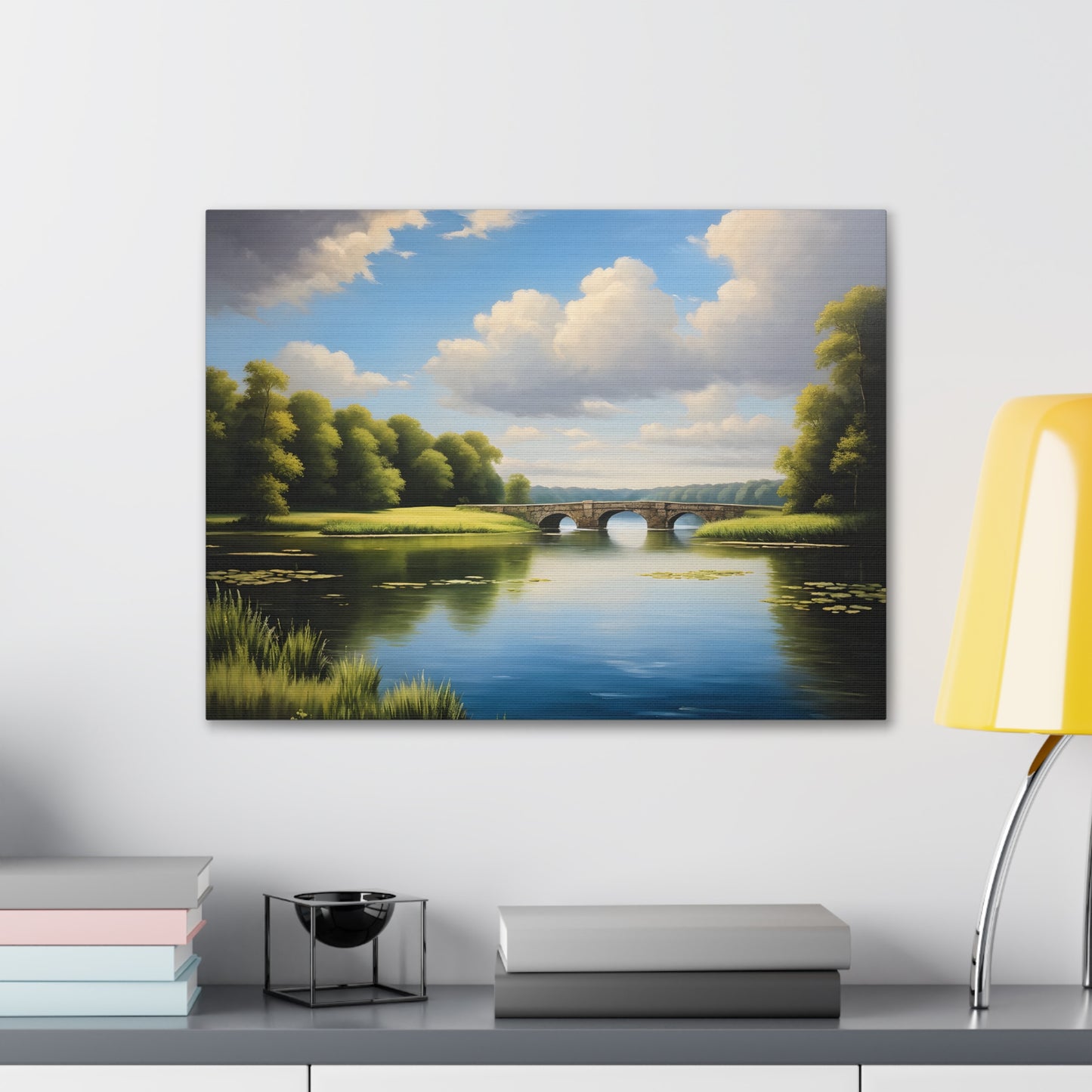 Gentle Horizon: Classic Oil Painting Wall Décor