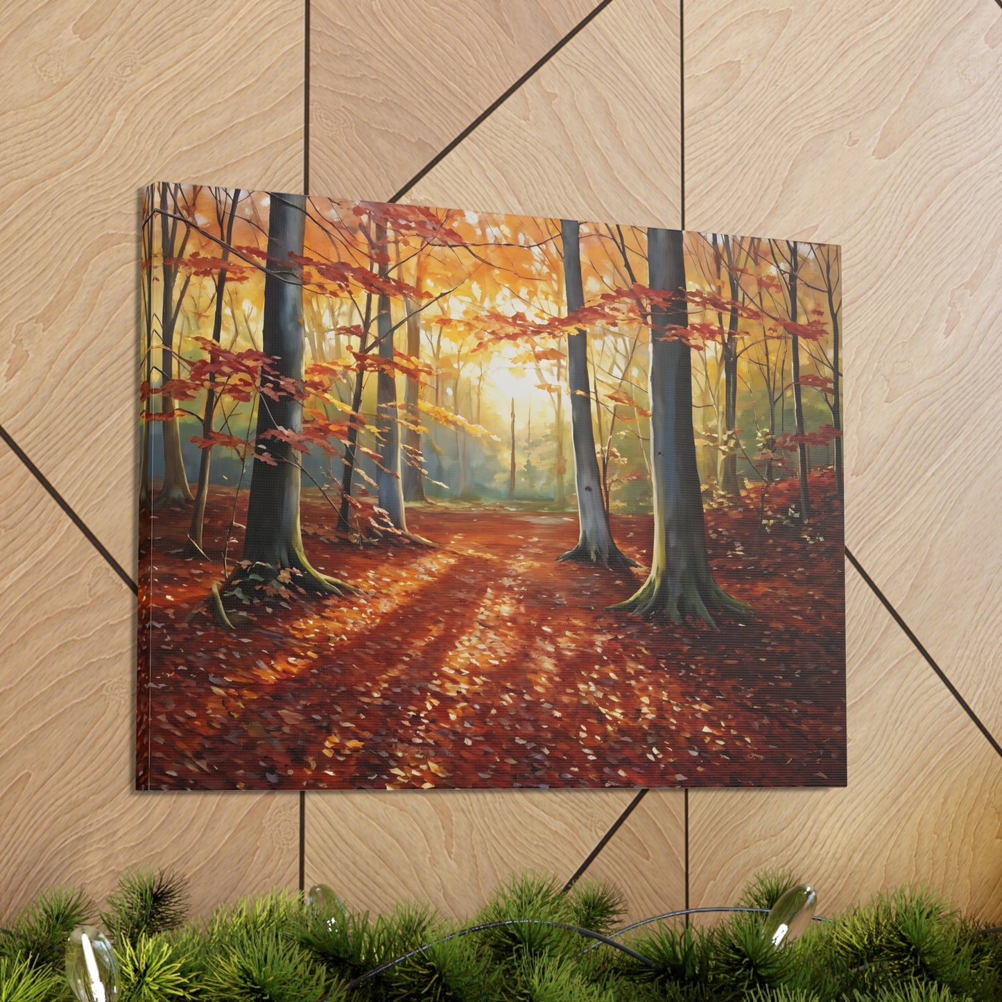 Woodland Trail: Classic Oil Painting Wall Décor