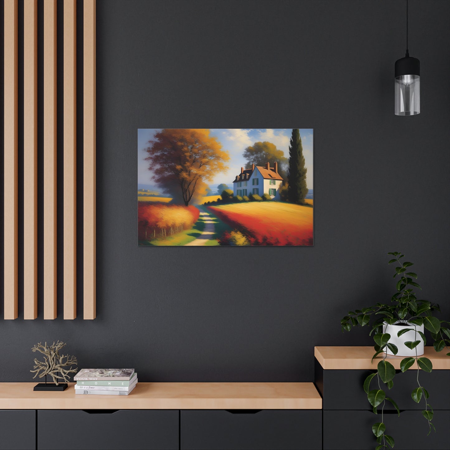 Countryside Charm: Classic Oil Painting Wall Décor