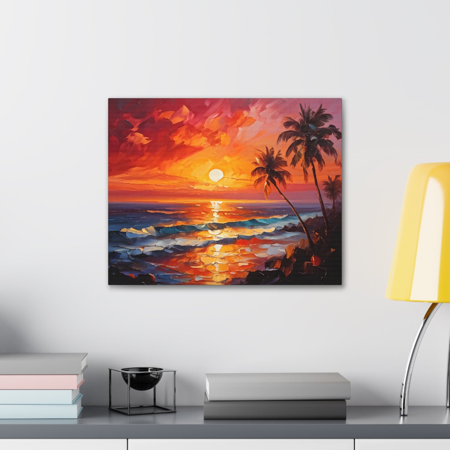 Ocean’s Edge: Classic Oil Painting Wall Décor