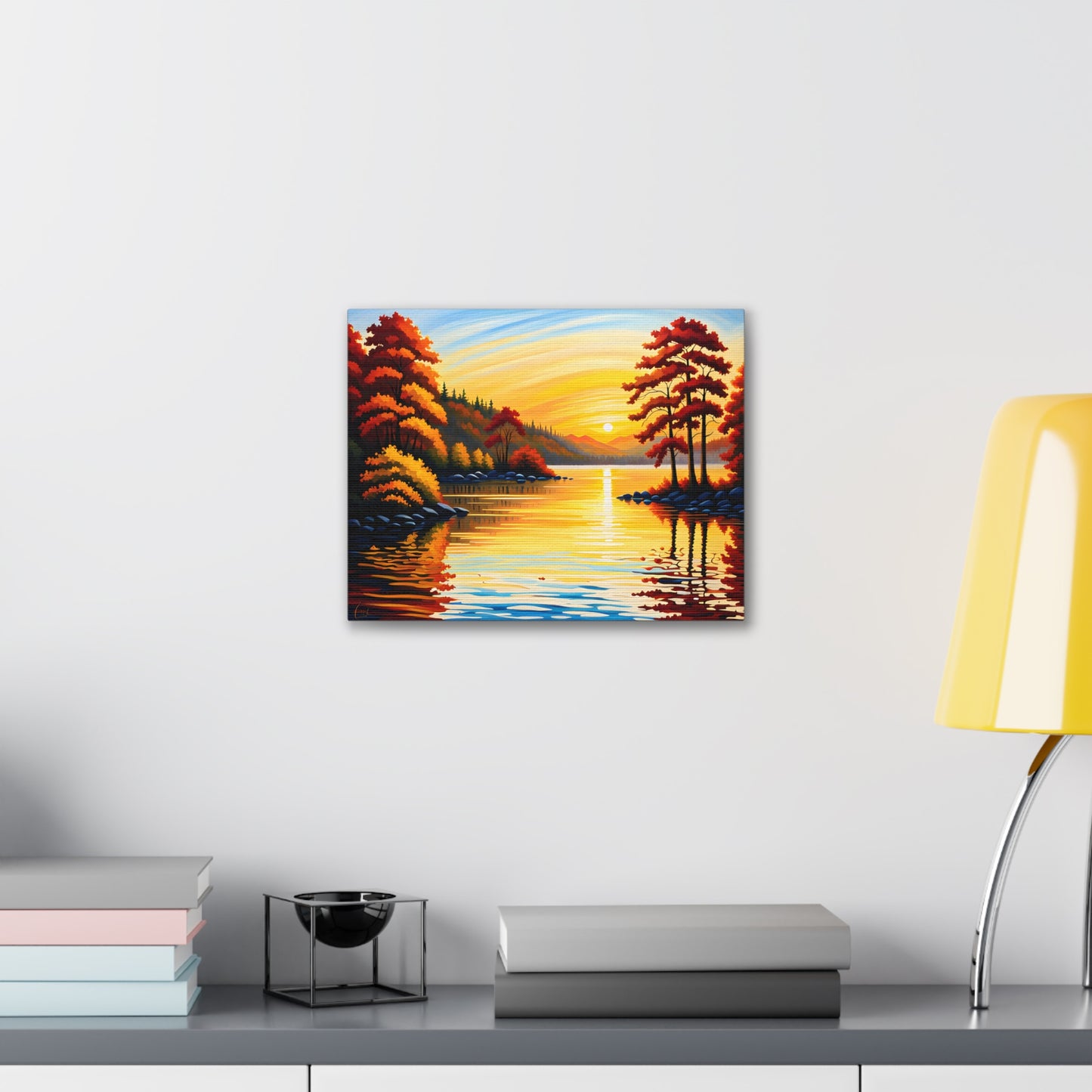 Coastal Dawn: Classic Oil Painting Wall Décor