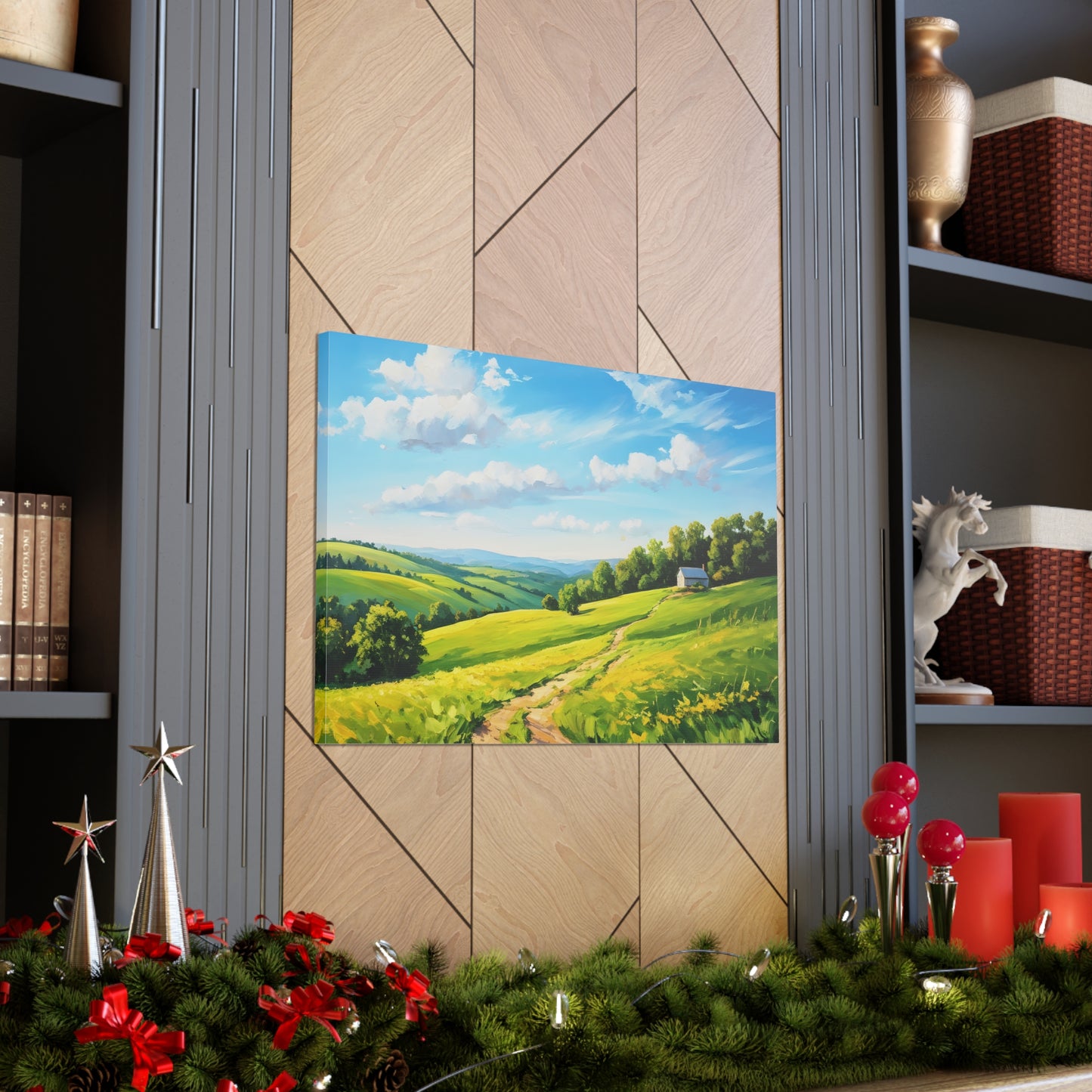 Quiet Landscape: Classic Oil Painting Wall Décor