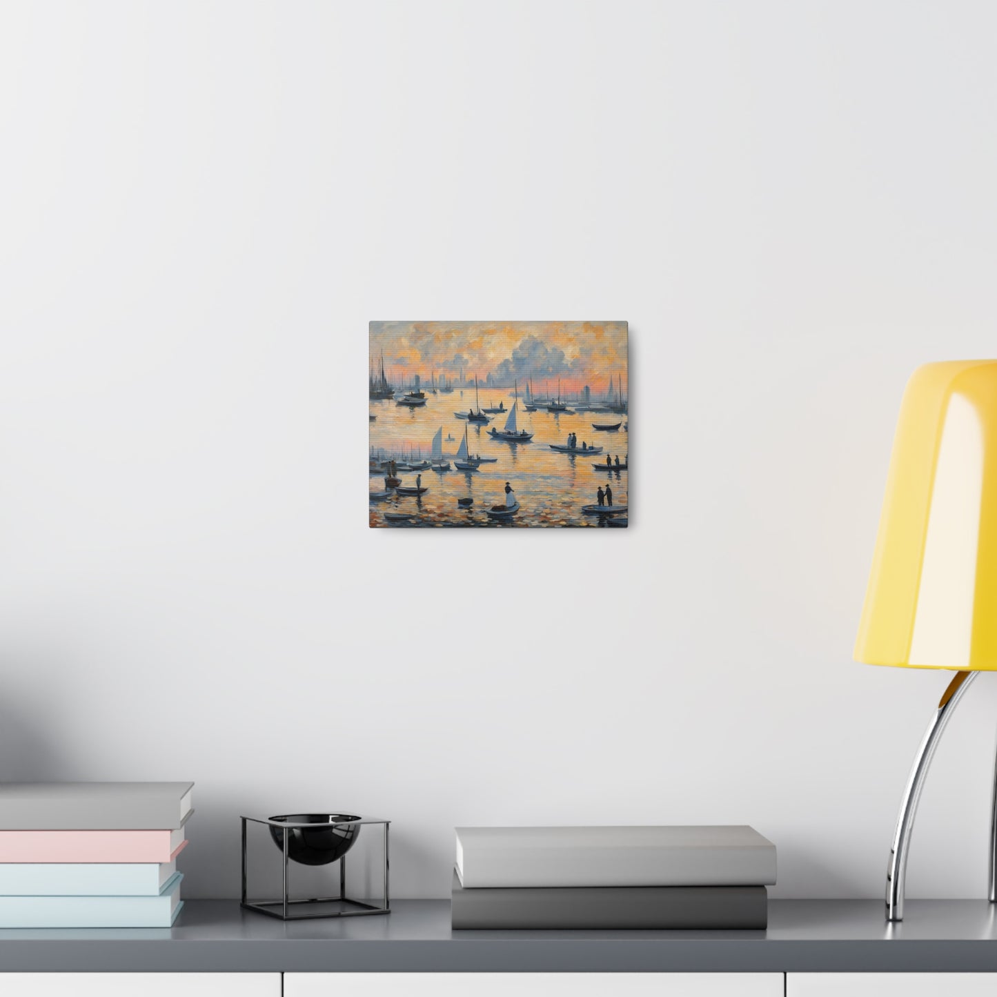 Sunset Shores: Classic Oil Painting Wall Décor