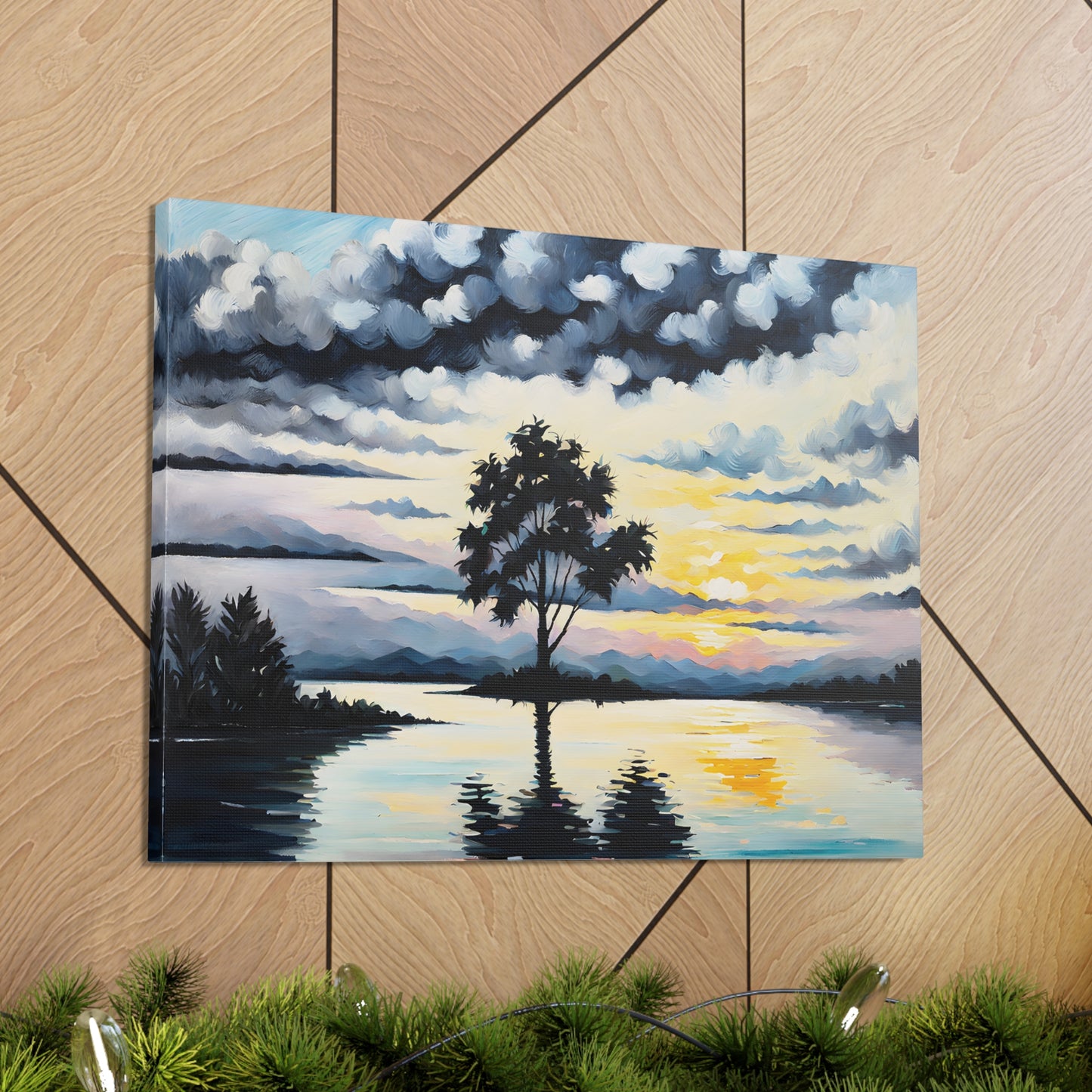 Coastal Glade: Classic Oil Painting Wall Décor