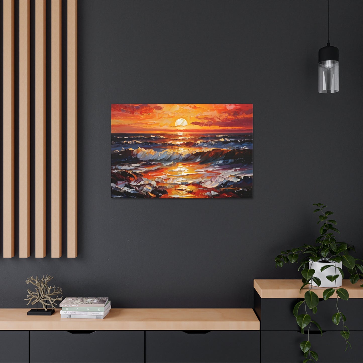 Coastal Glade: Classic Oil Painting Wall Décor