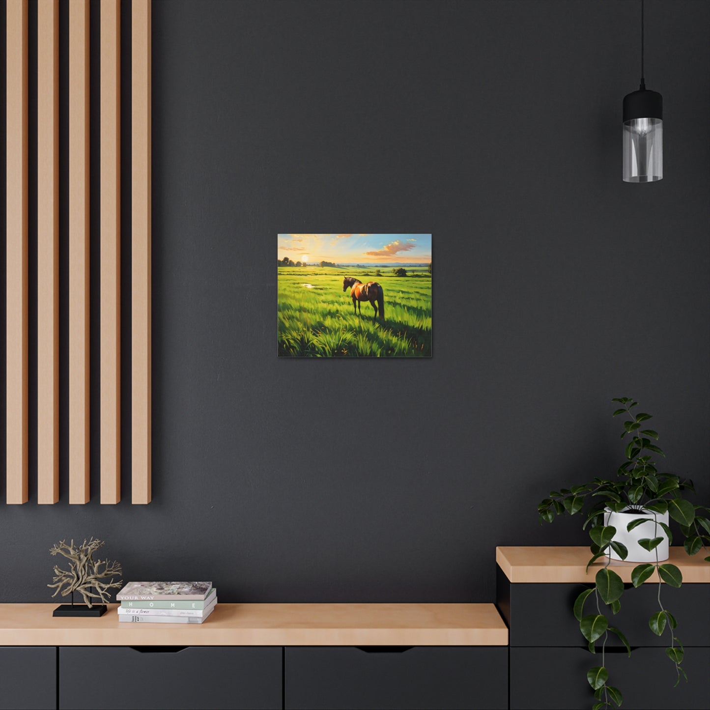 Sunrise Crest: Classic Oil Painting Wall Décor