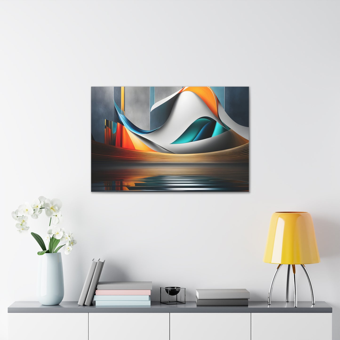 Spectrum Streams: Abstract Wall Décor