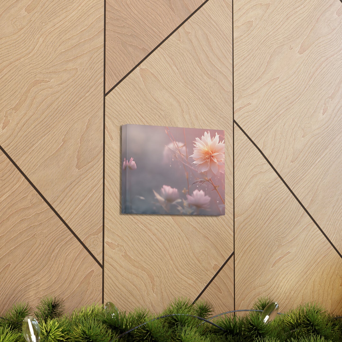 Pink Aura: Floral Wall Décor