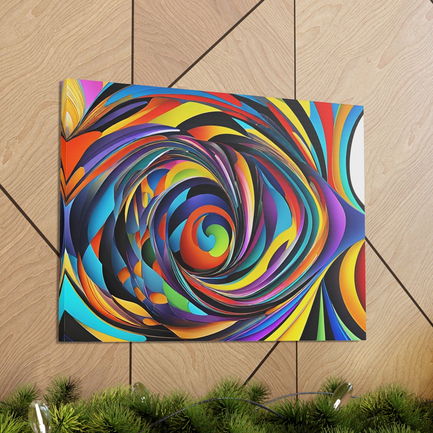 Luminescent Whirl: Abstract Wall Décor