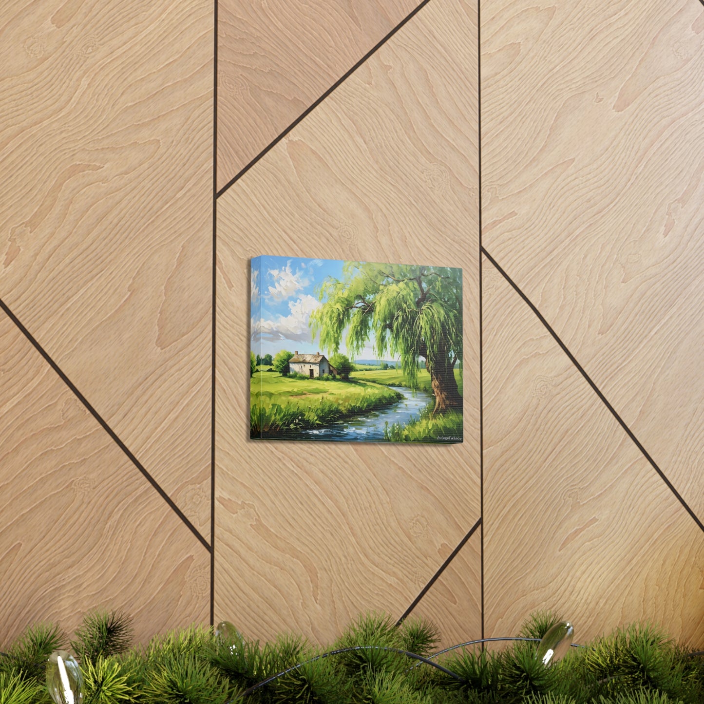 Peaceful Haven: Classic Oil Painting Wall Décor